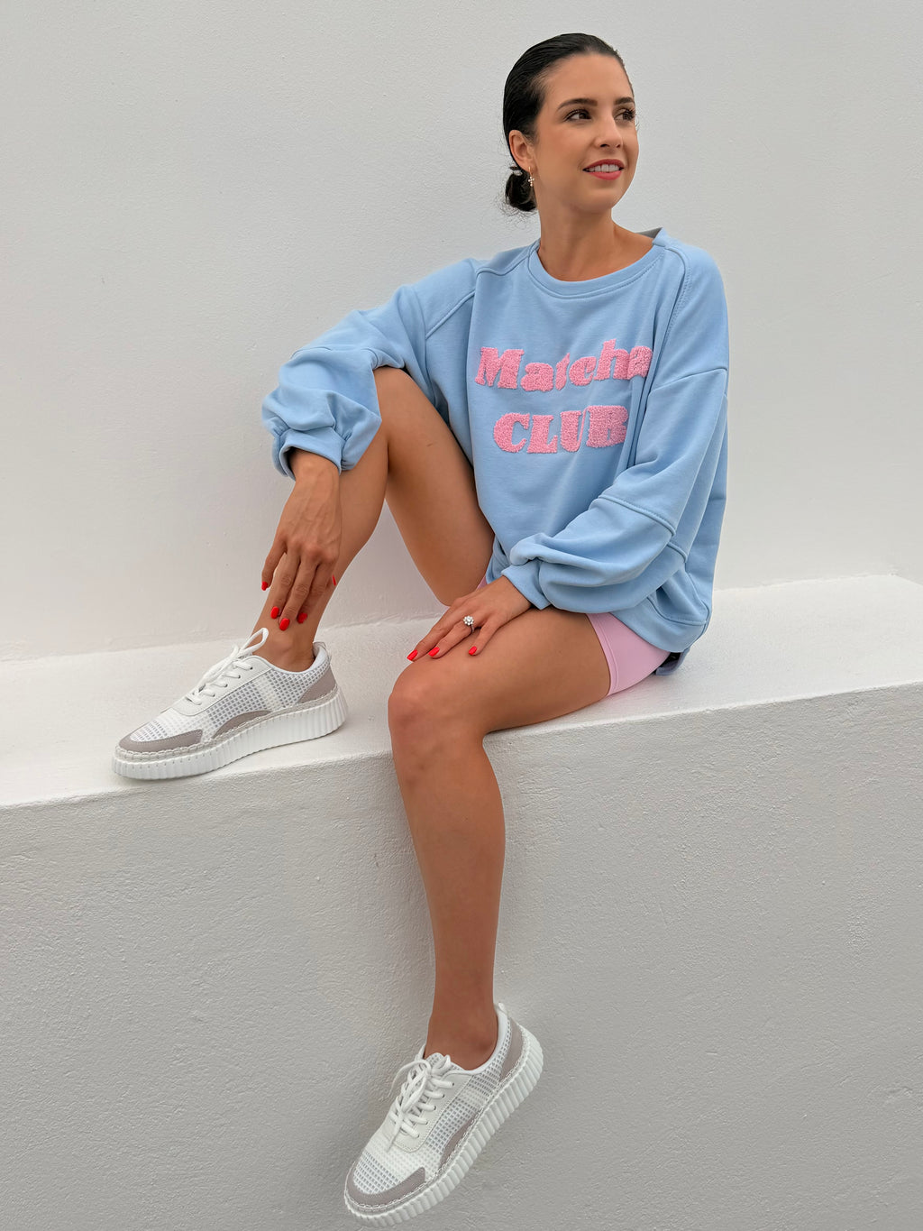 Matcha club top - Blue