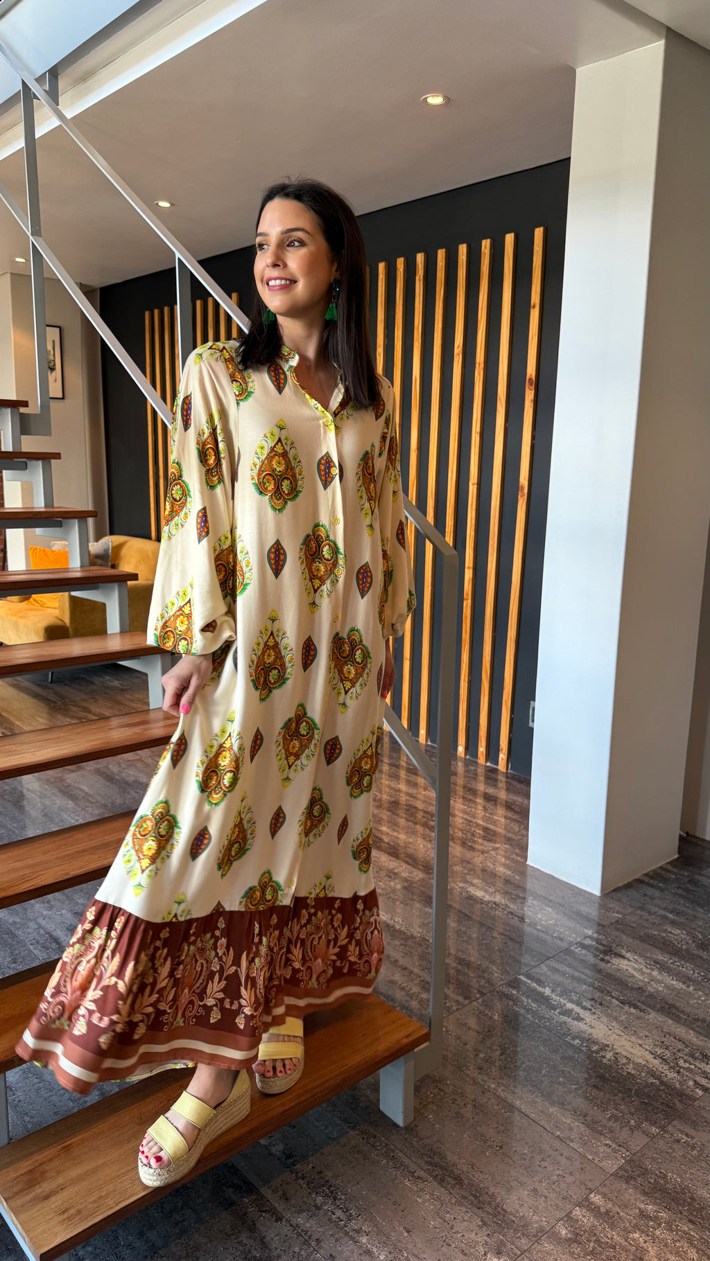 Zalie dress- Cream Indie