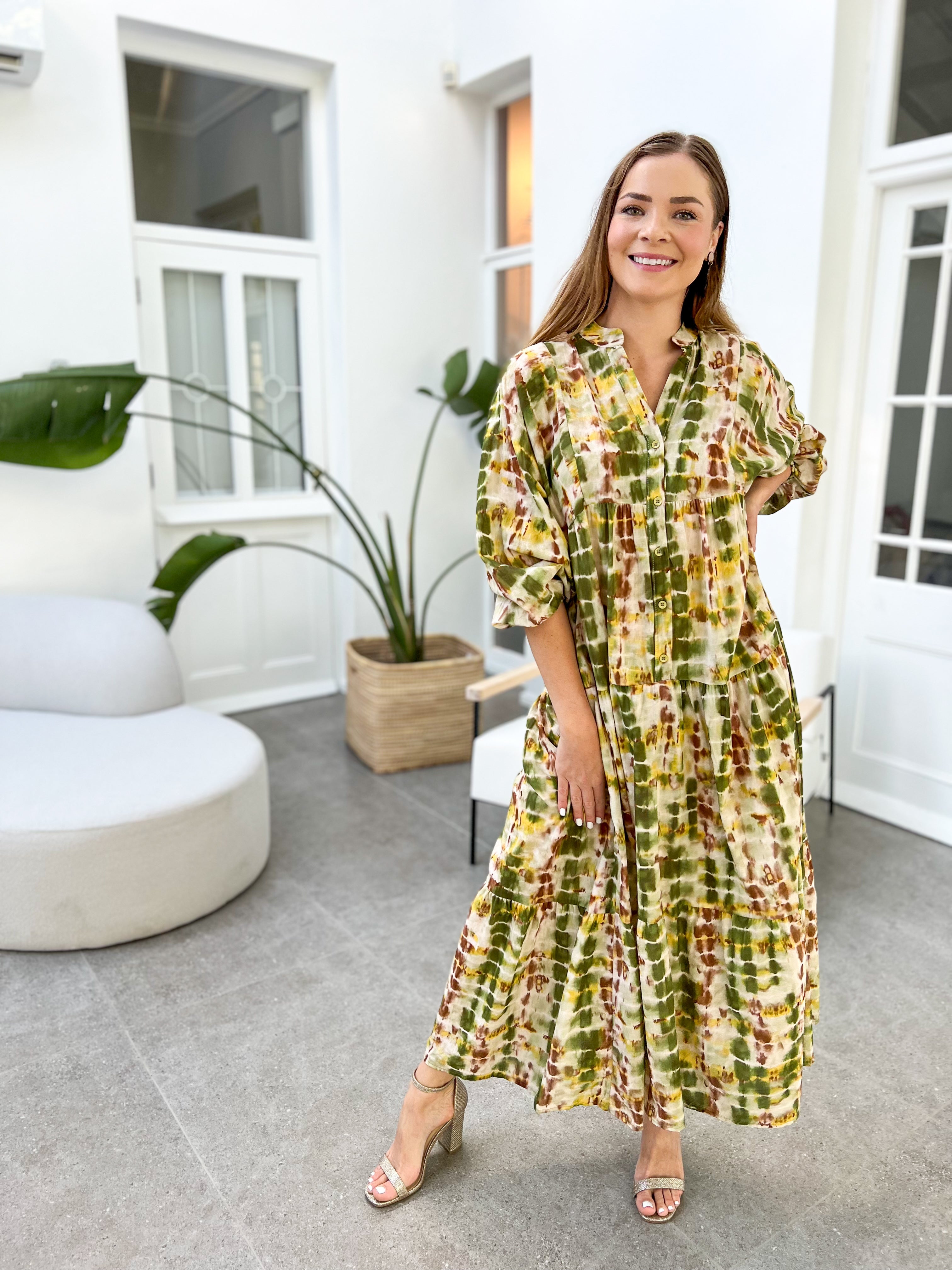 Jenna dress - Autumn snake