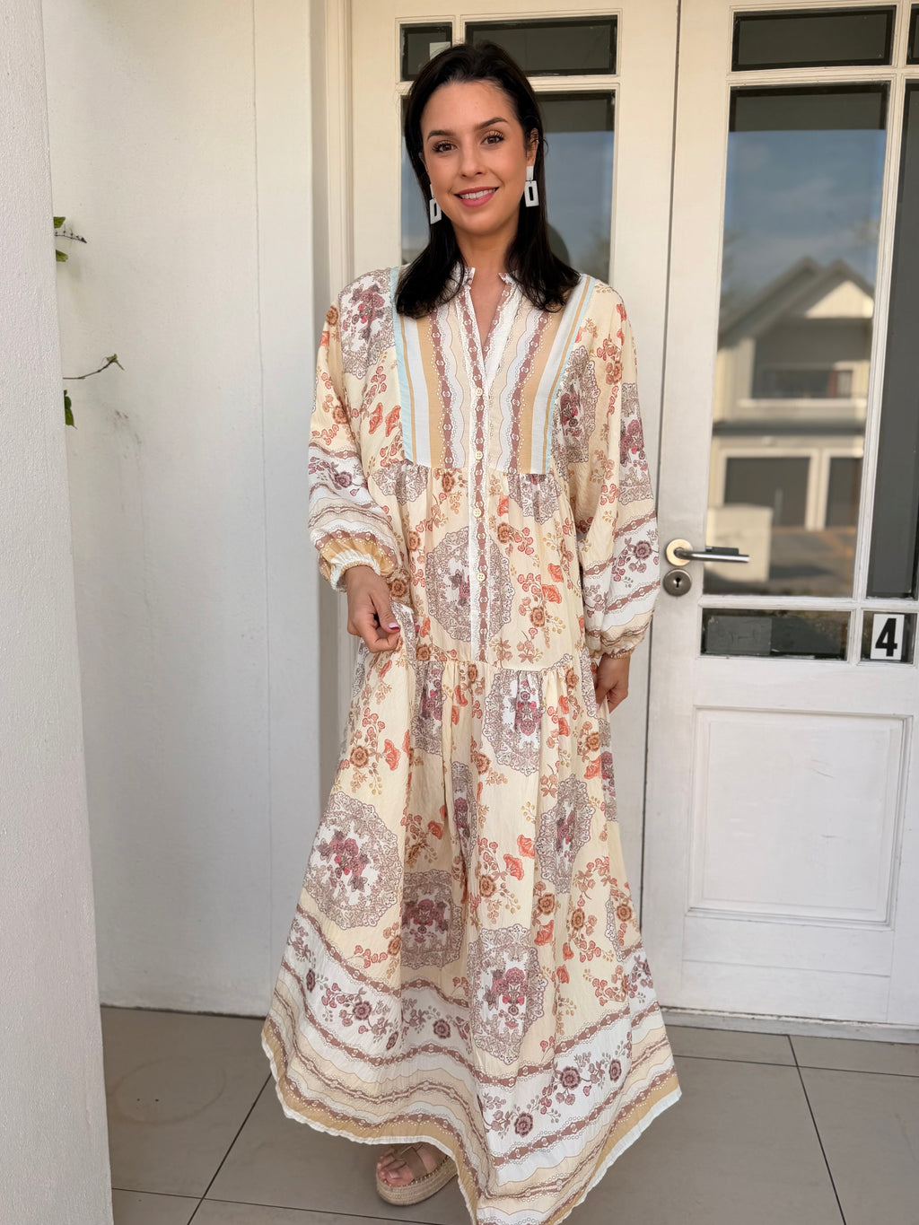 Jenna dress - Beige queen