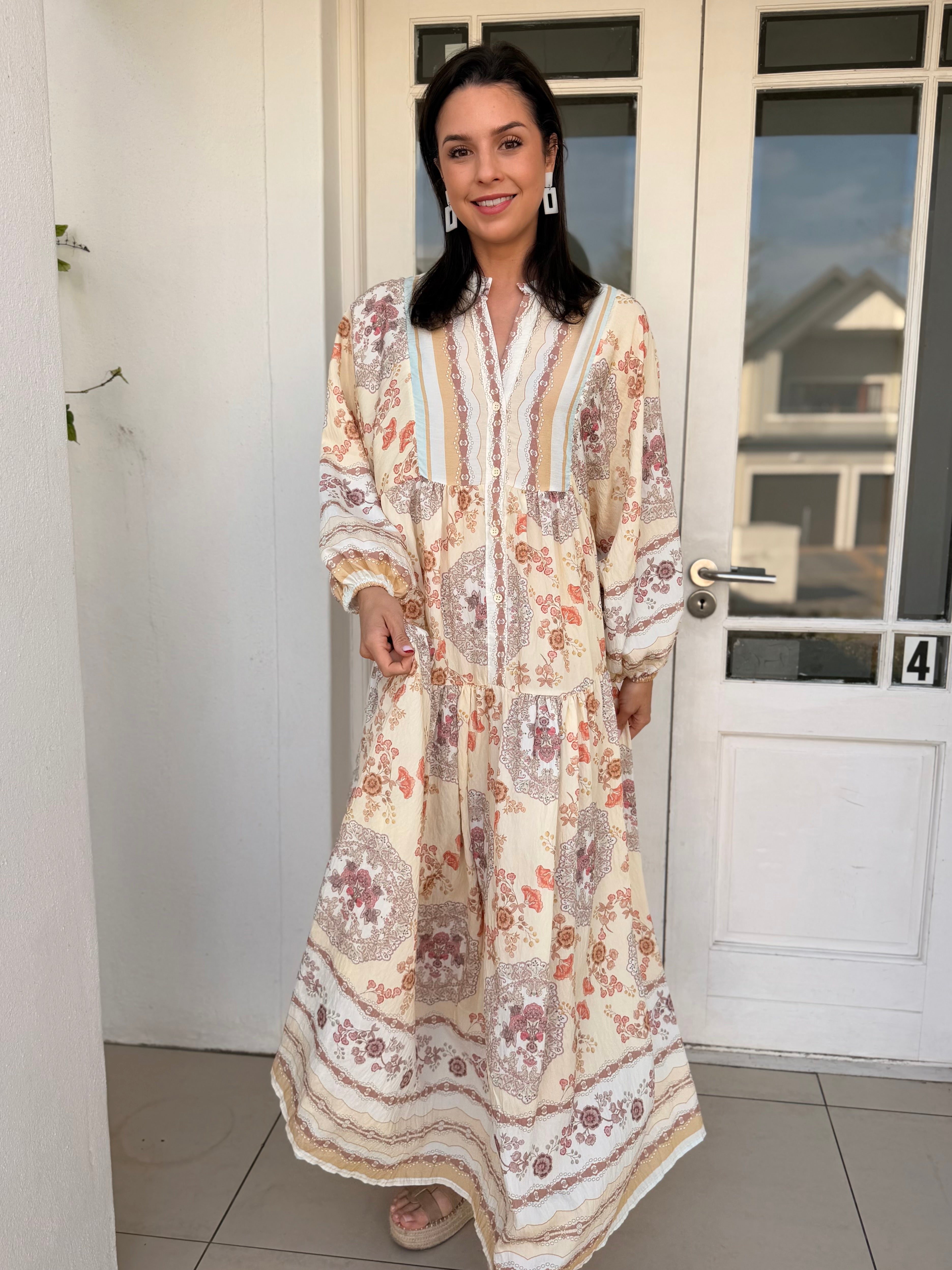 Jenna dress - Beige queen