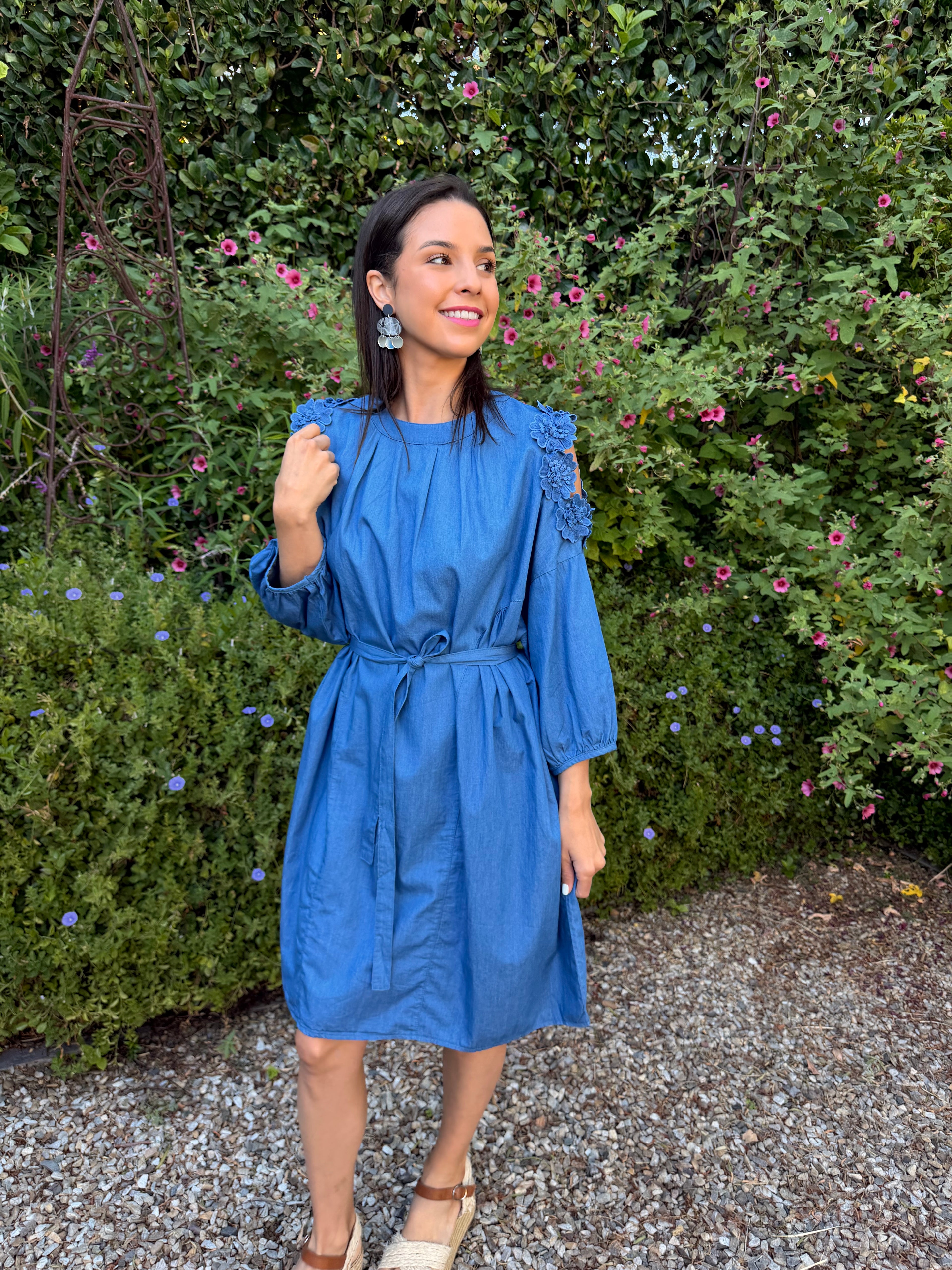 Liliana Italian dress - Dark denim