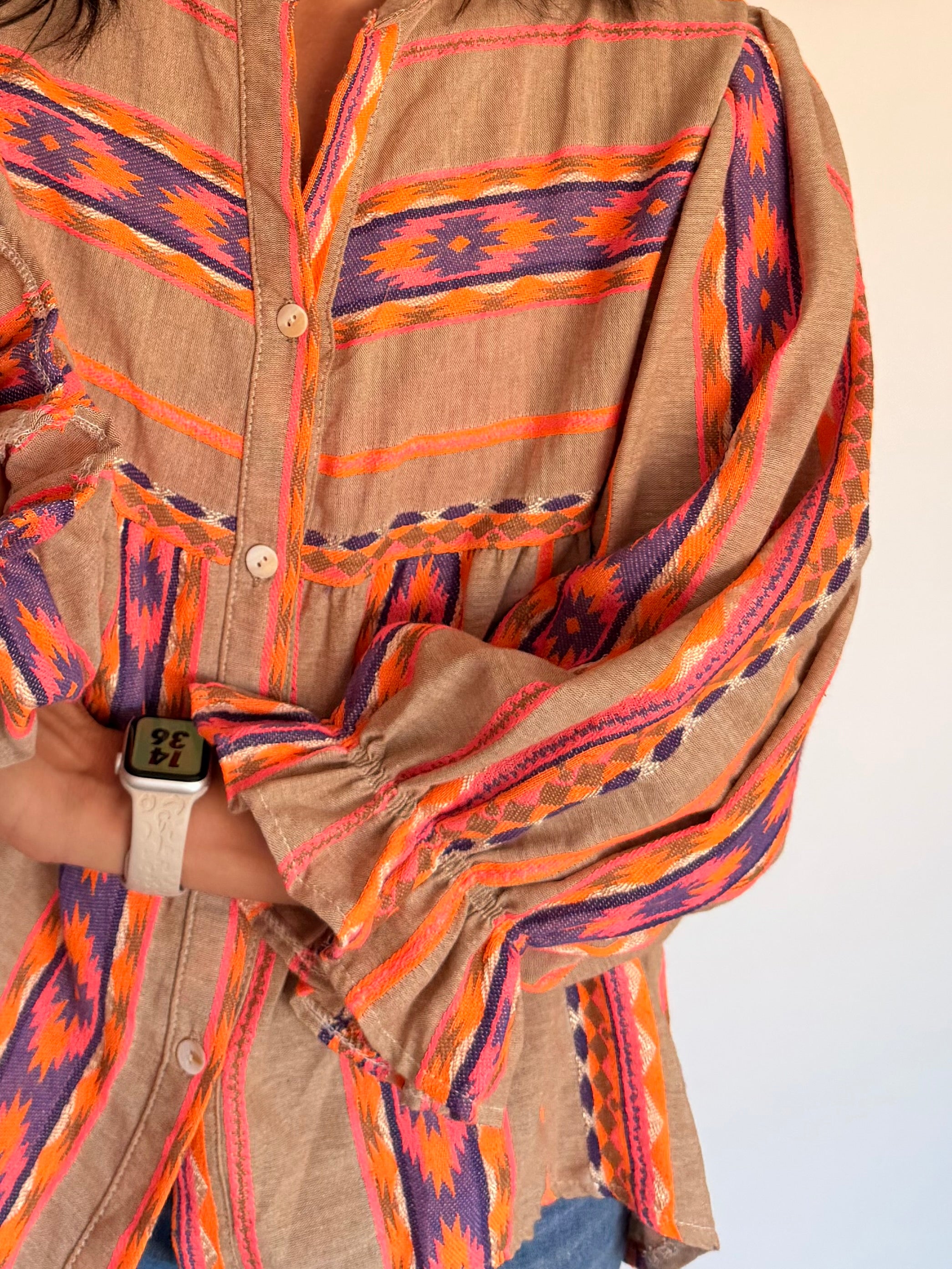 Jill top - Boho mocha