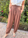 Bernia barrel pants - Brown