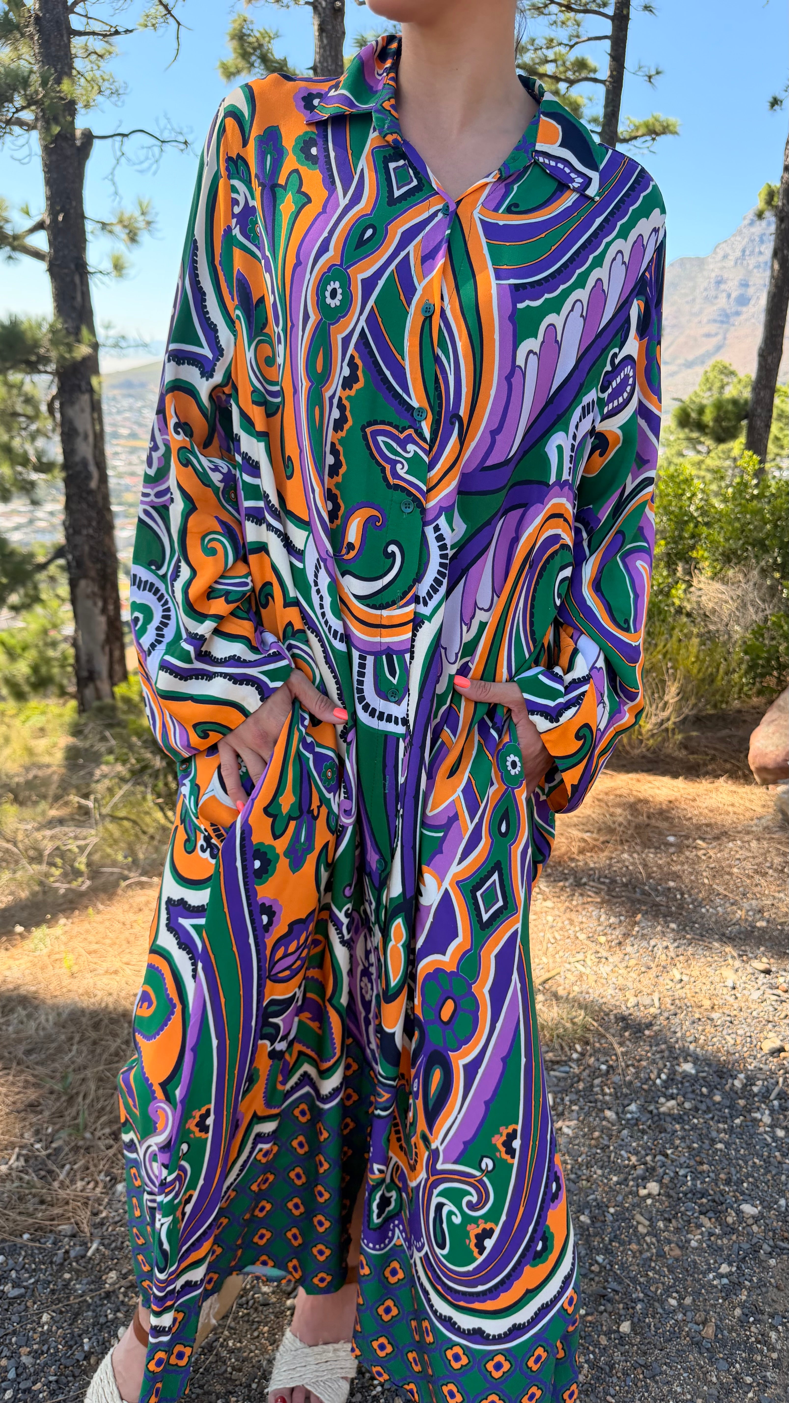 Ziggi dress - Purple Paisley