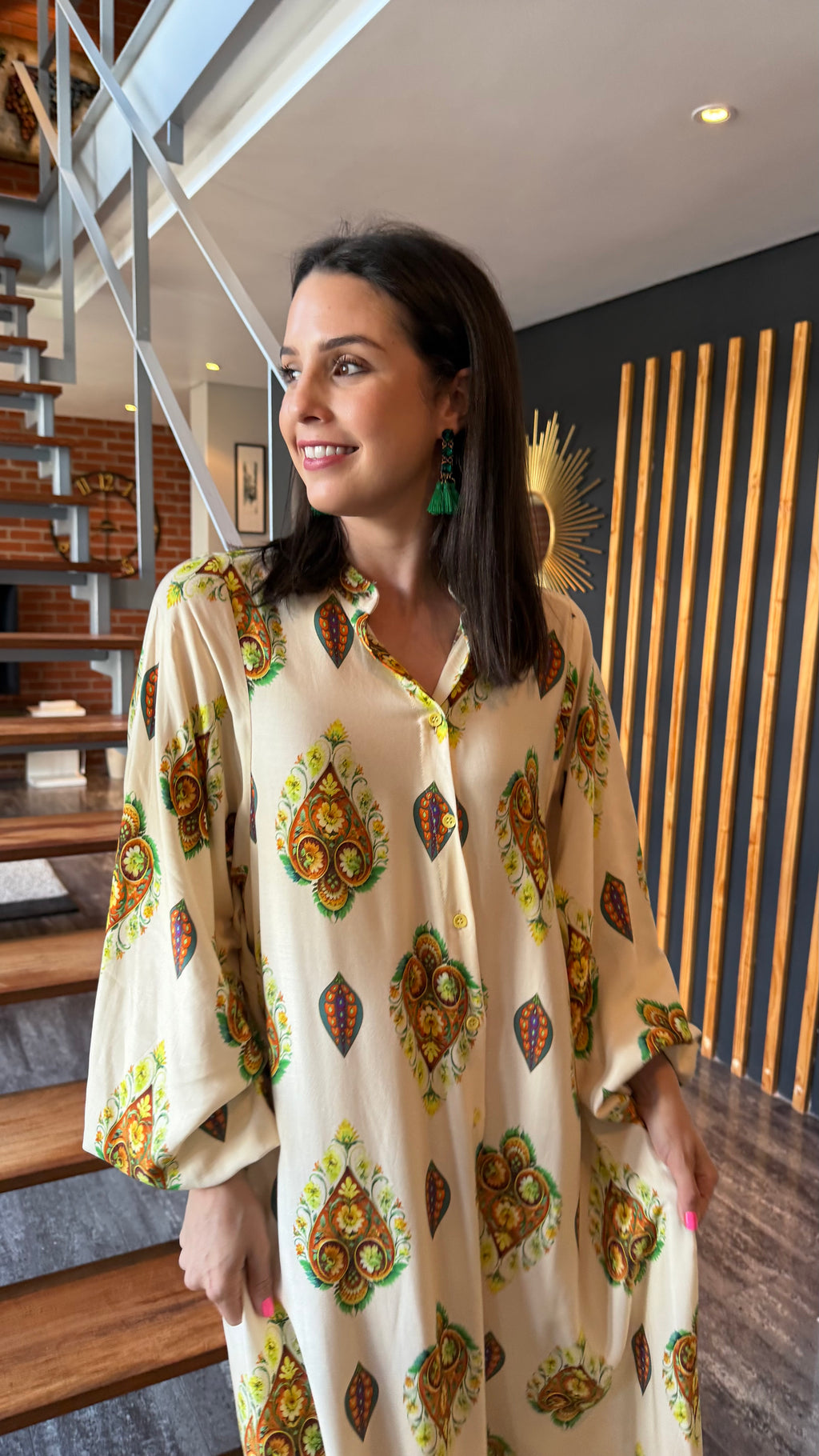 Zalie dress- Cream Indie