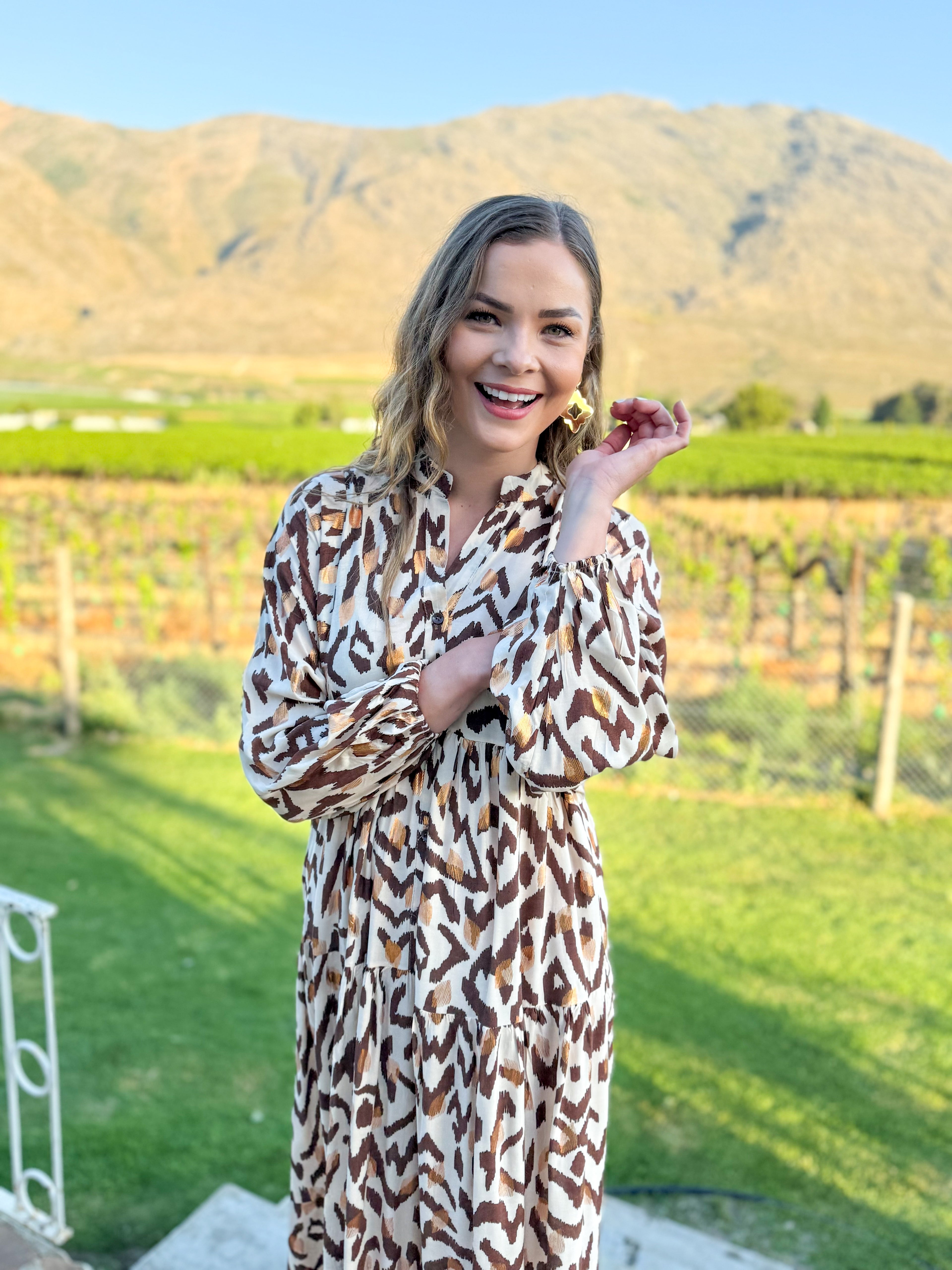 Jenna dress - Leopard