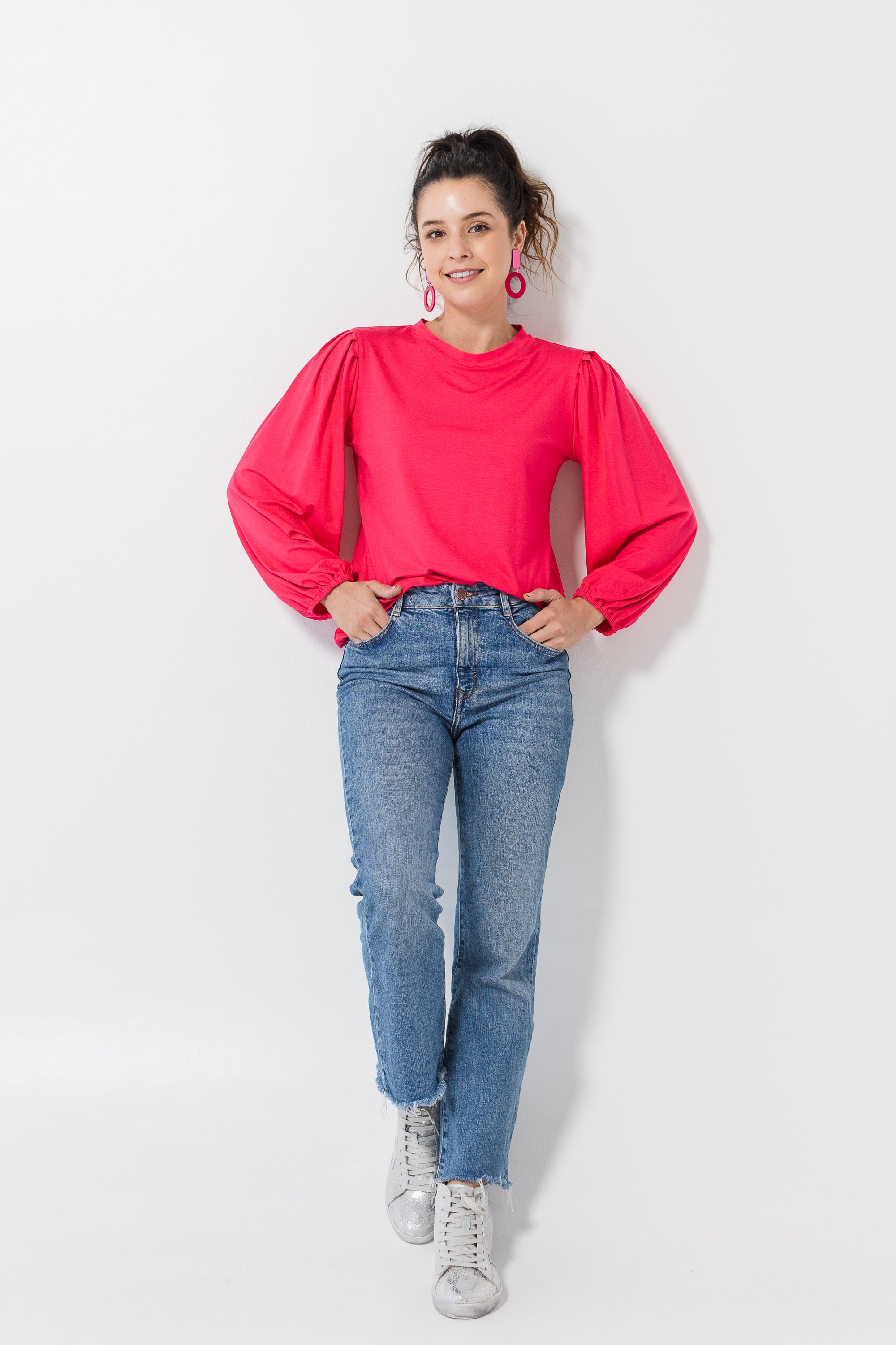 Mia top - Cerise pink