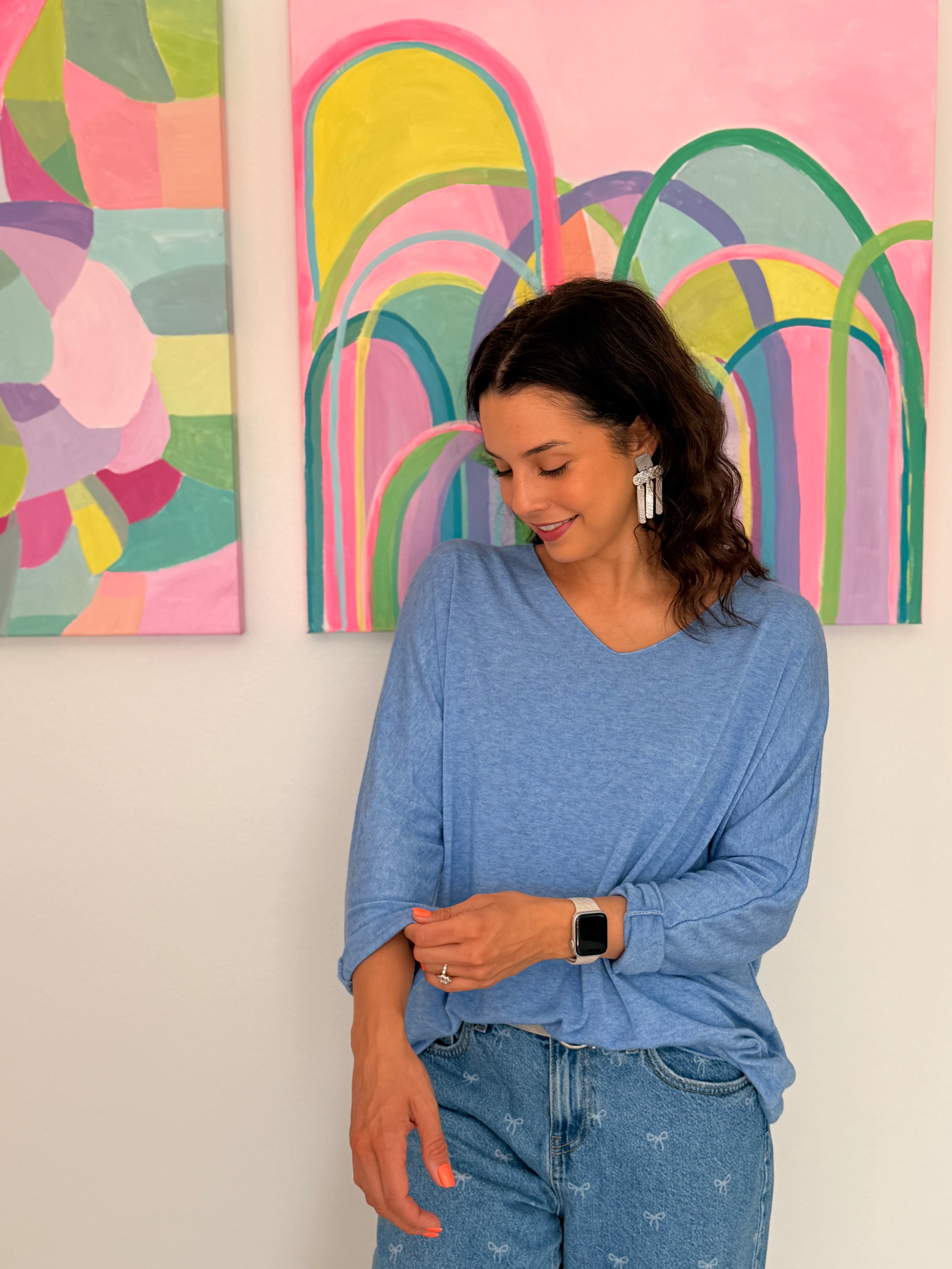 Soft Italian knit - Blue