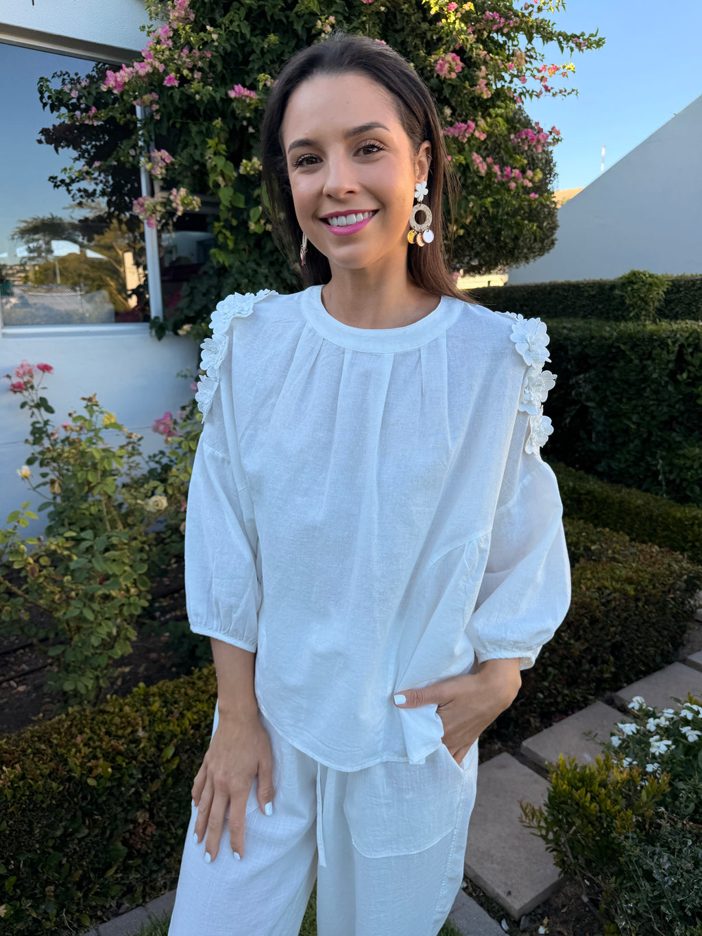 Christine Italian blouse - White
