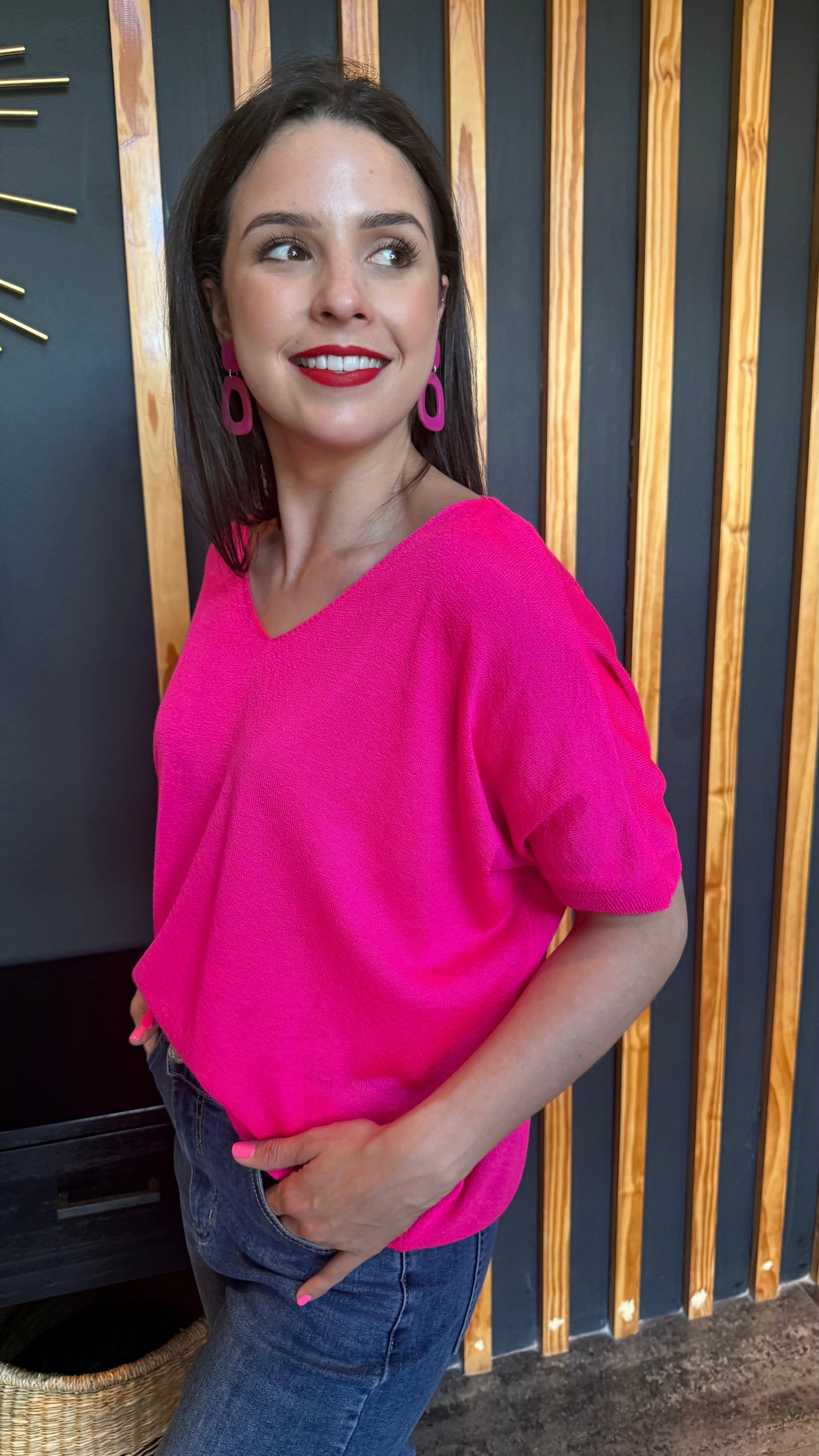 Chloe knit - Pink pop