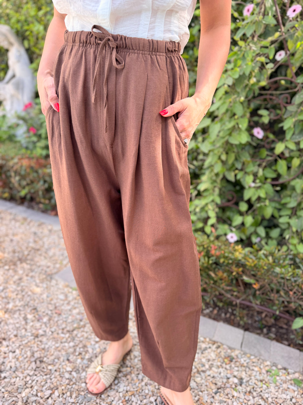 Bernia barrel pants - Brown
