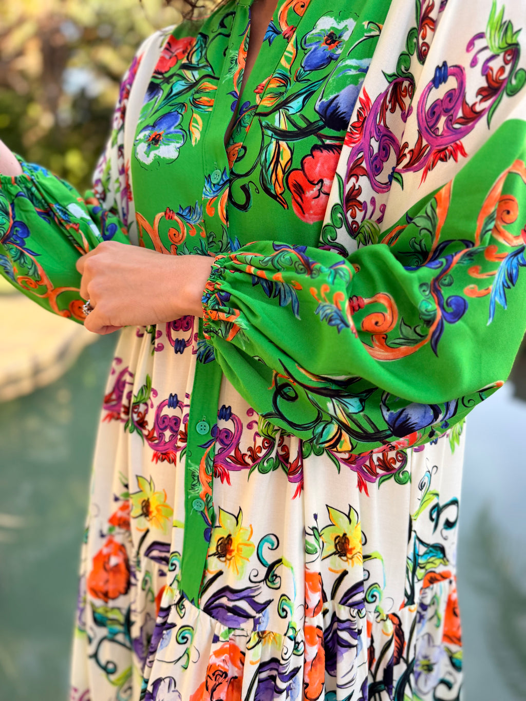 Jenna dress - Green versace