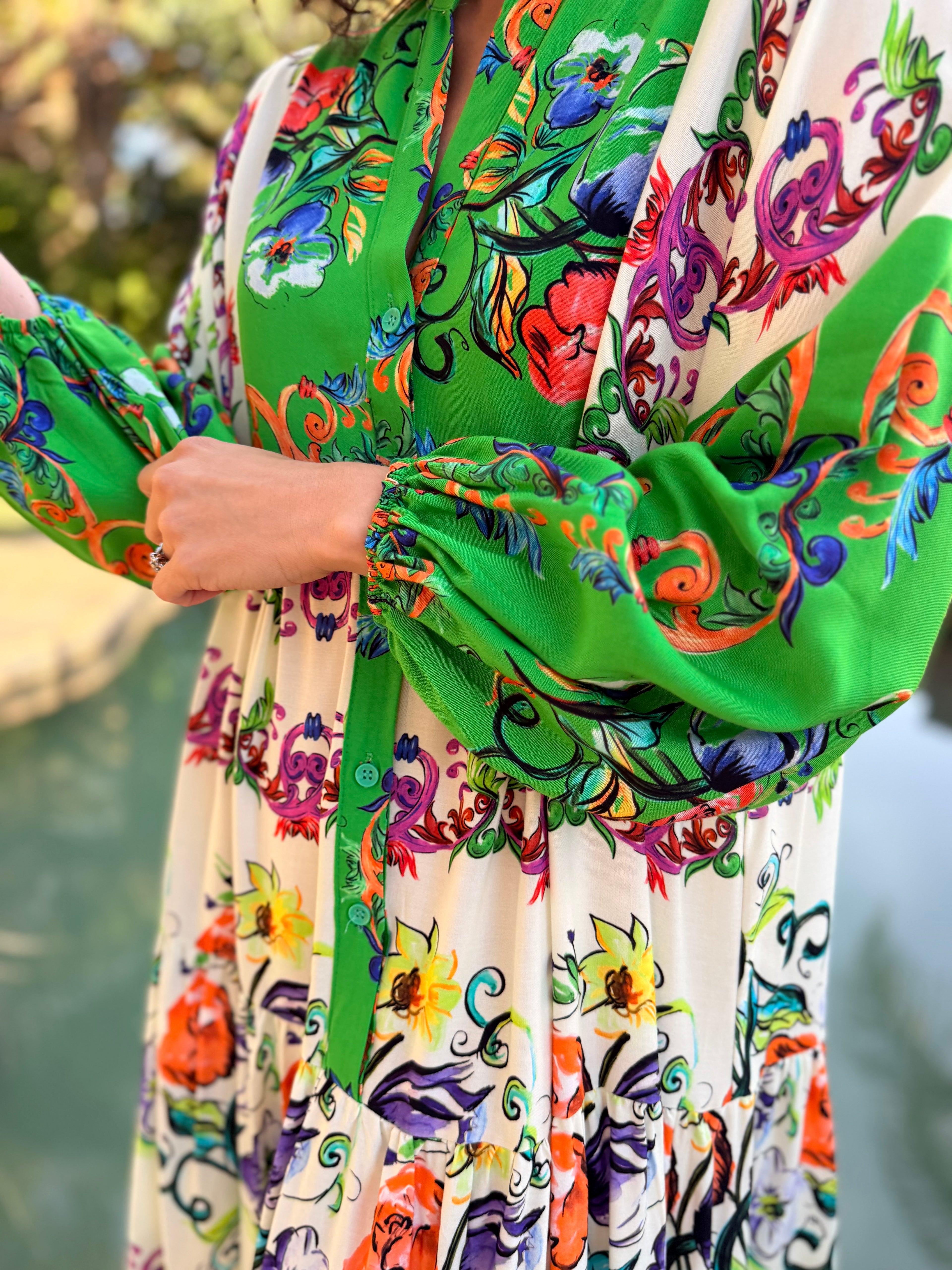 Jenna dress - Green versace