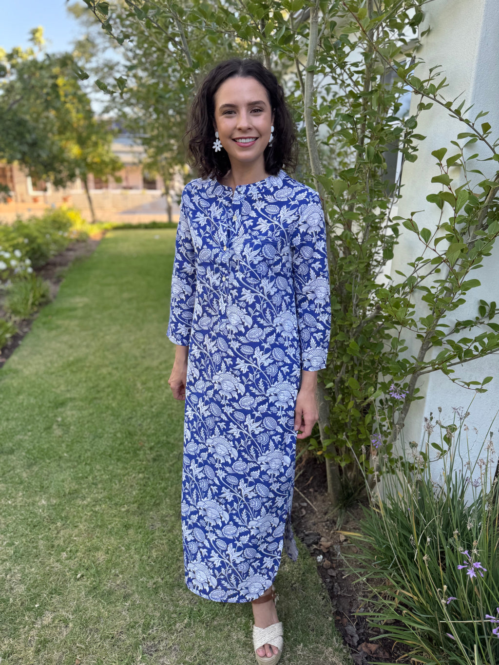 Bella dress - Blue floral