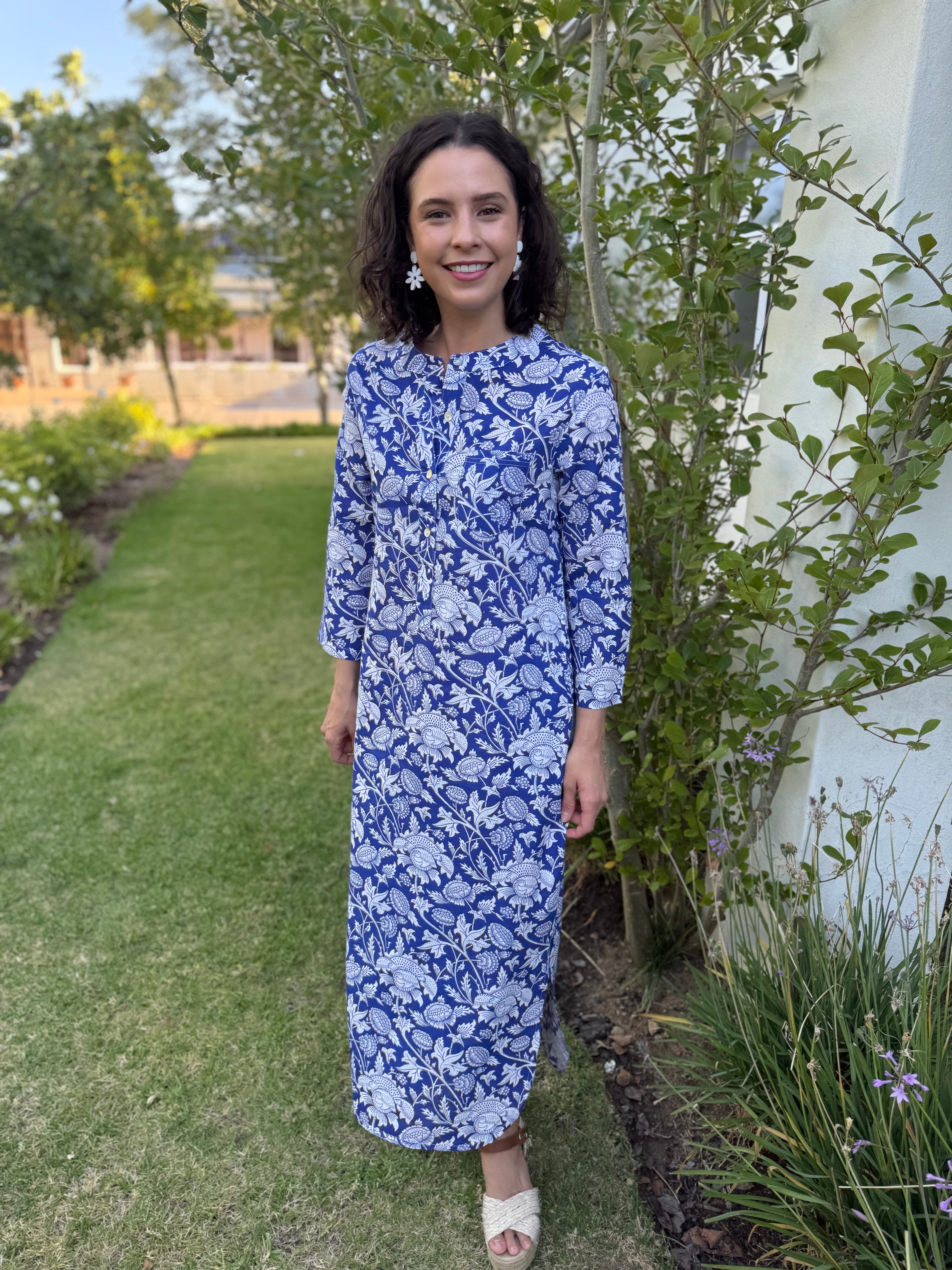Bella dress - Blue floral