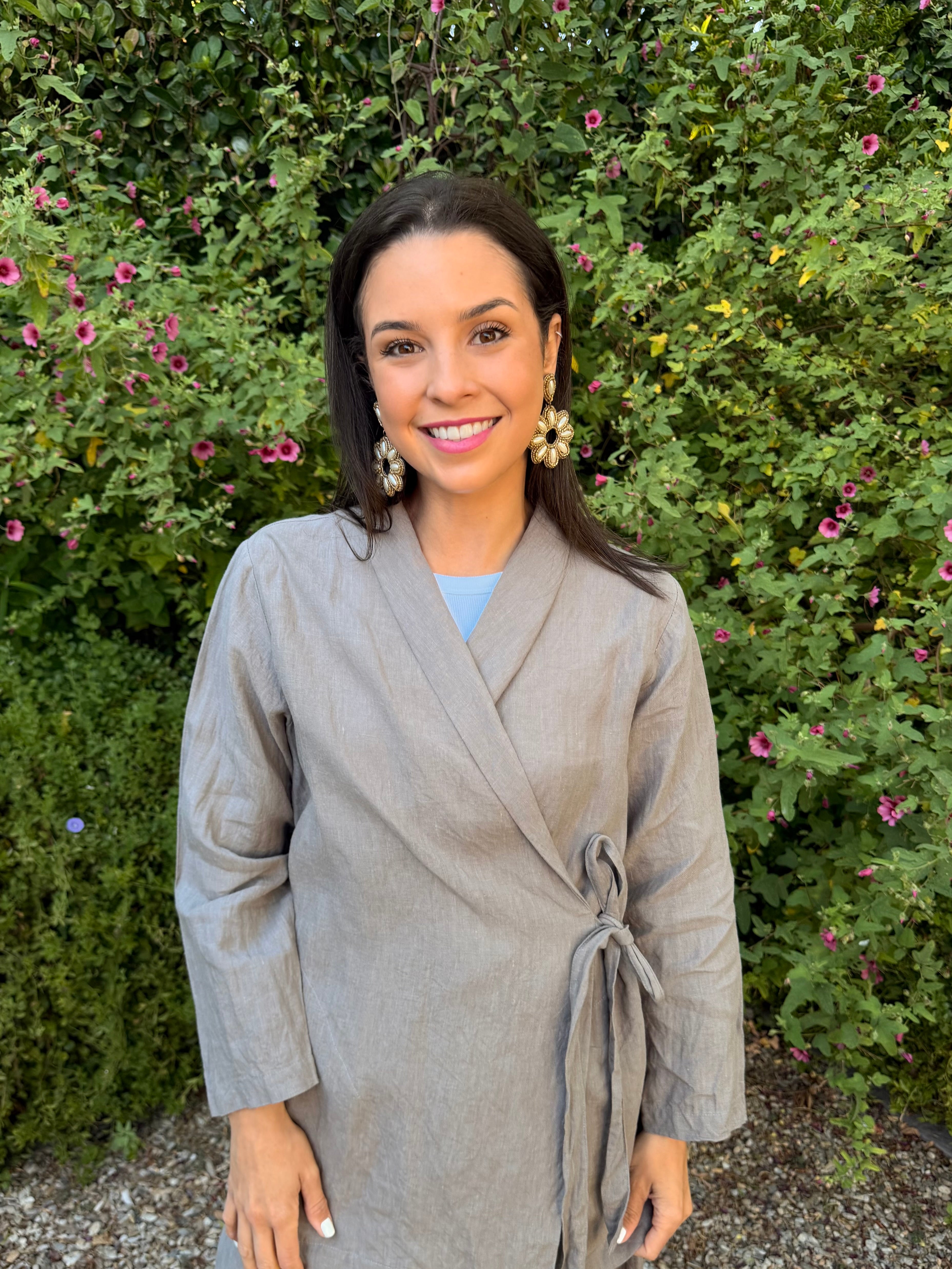 Italian Linen jacket - Stone