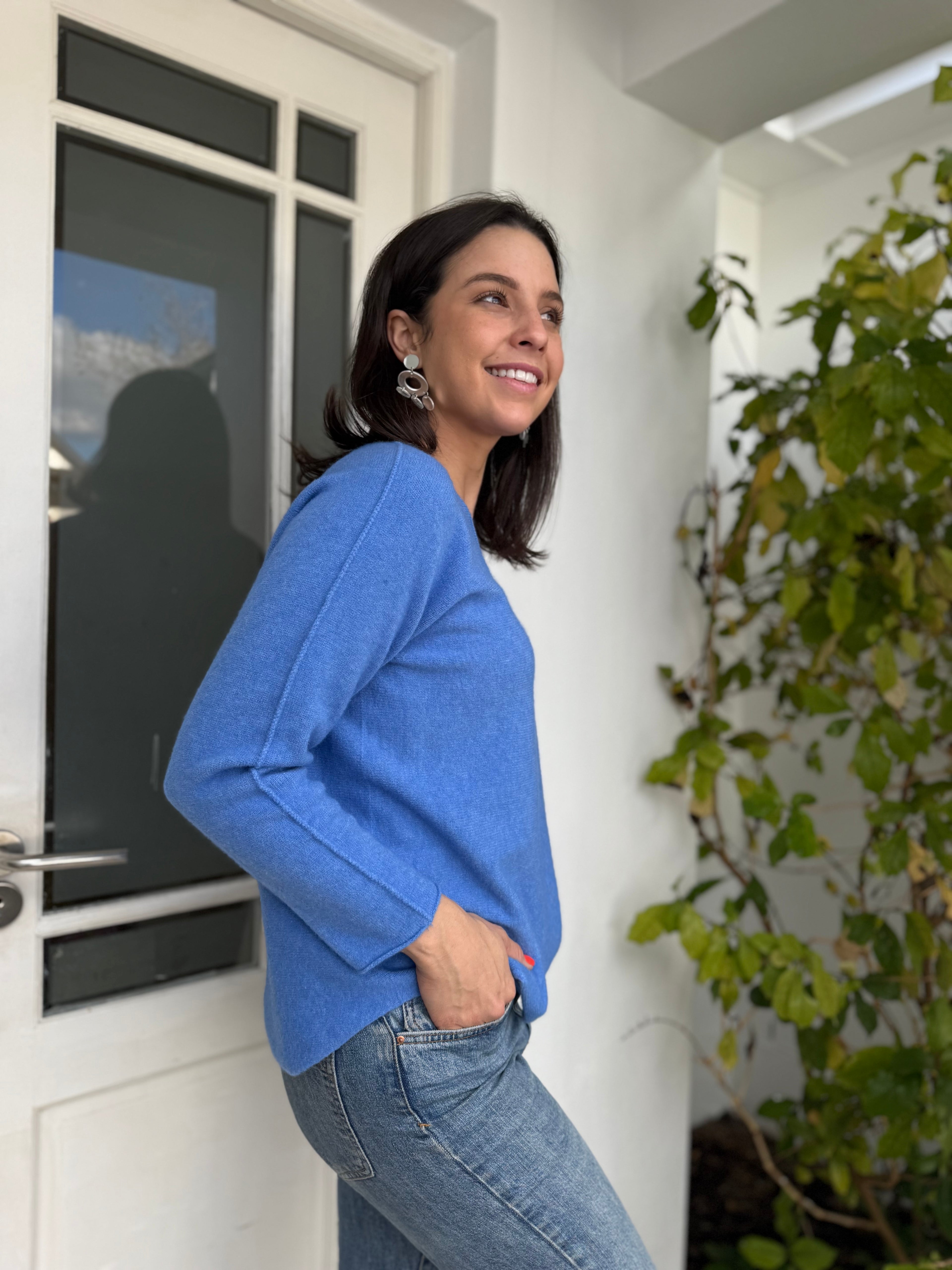 Italian viscose knit - Blue