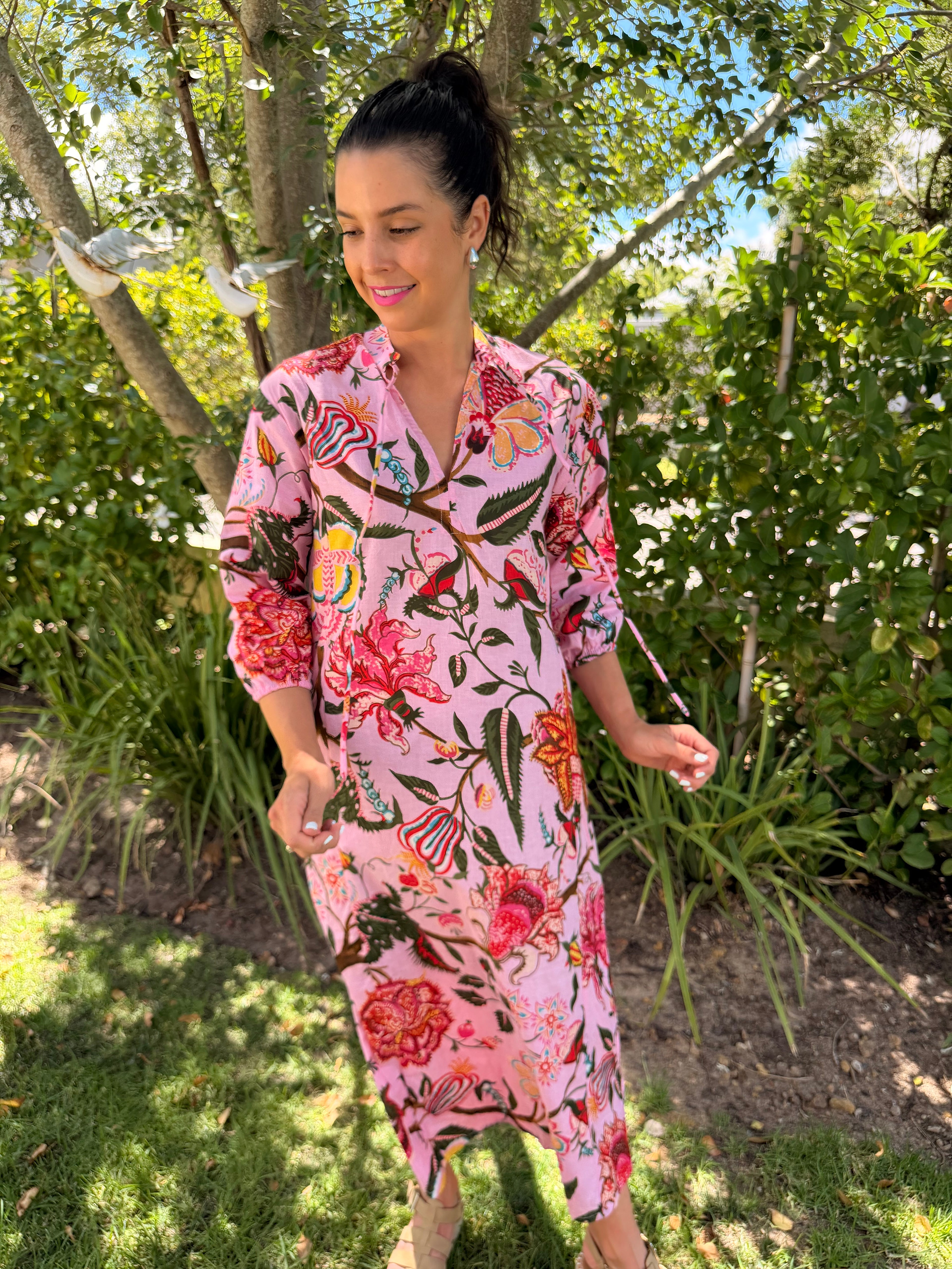 Maggie dress - Pink floral