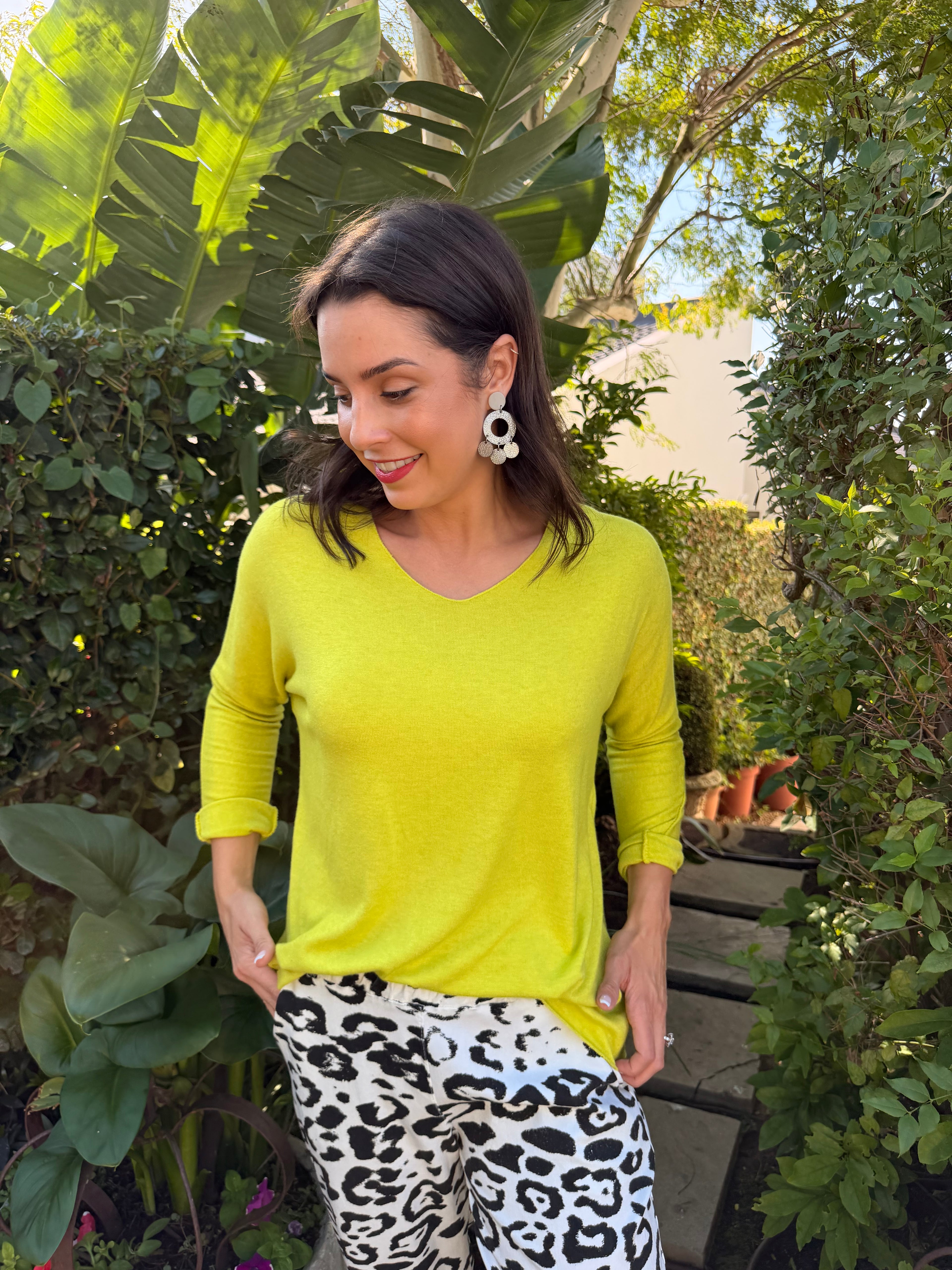 Italian soft knit - Lime