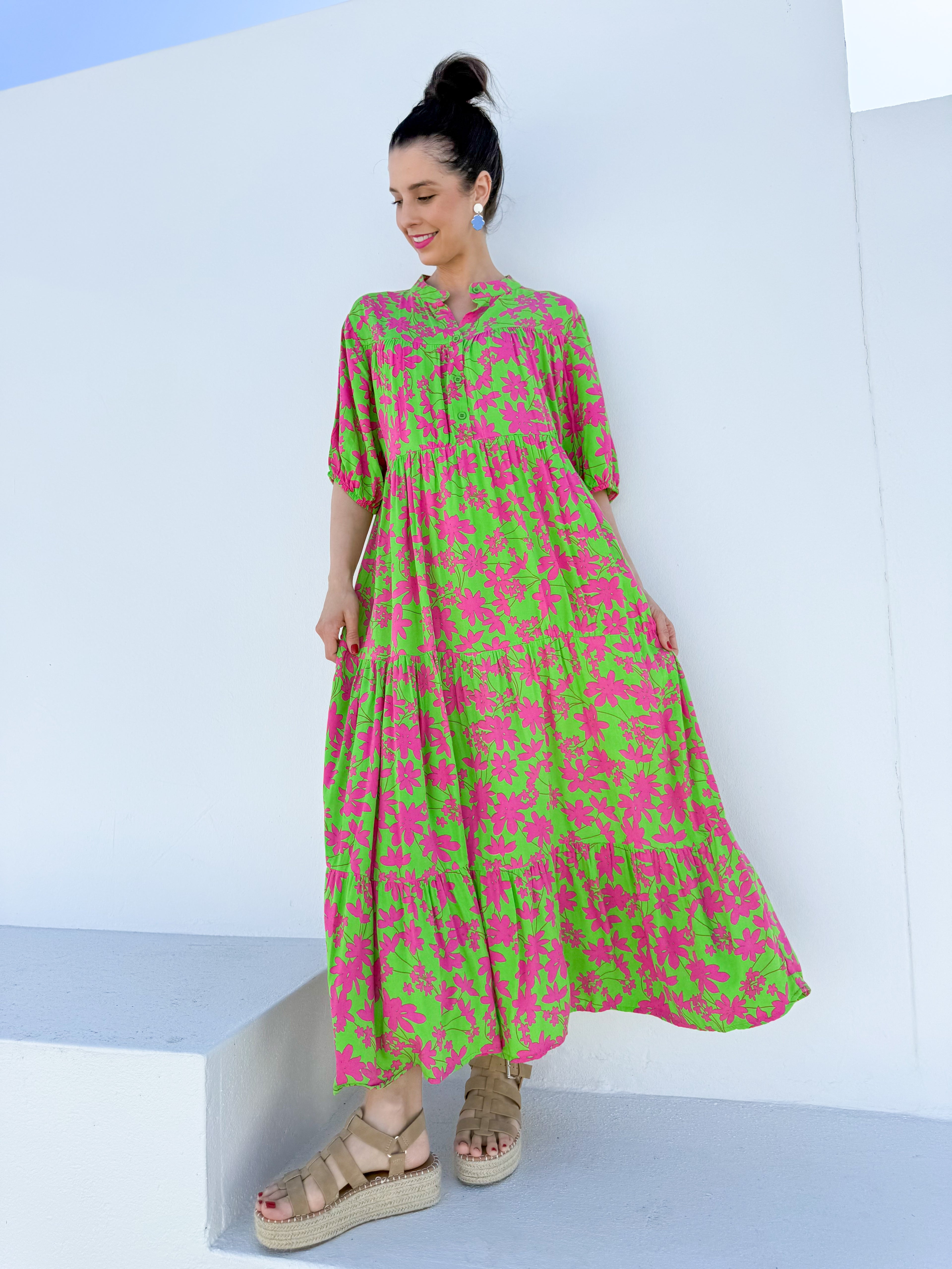 Barbara dress - Pink floral