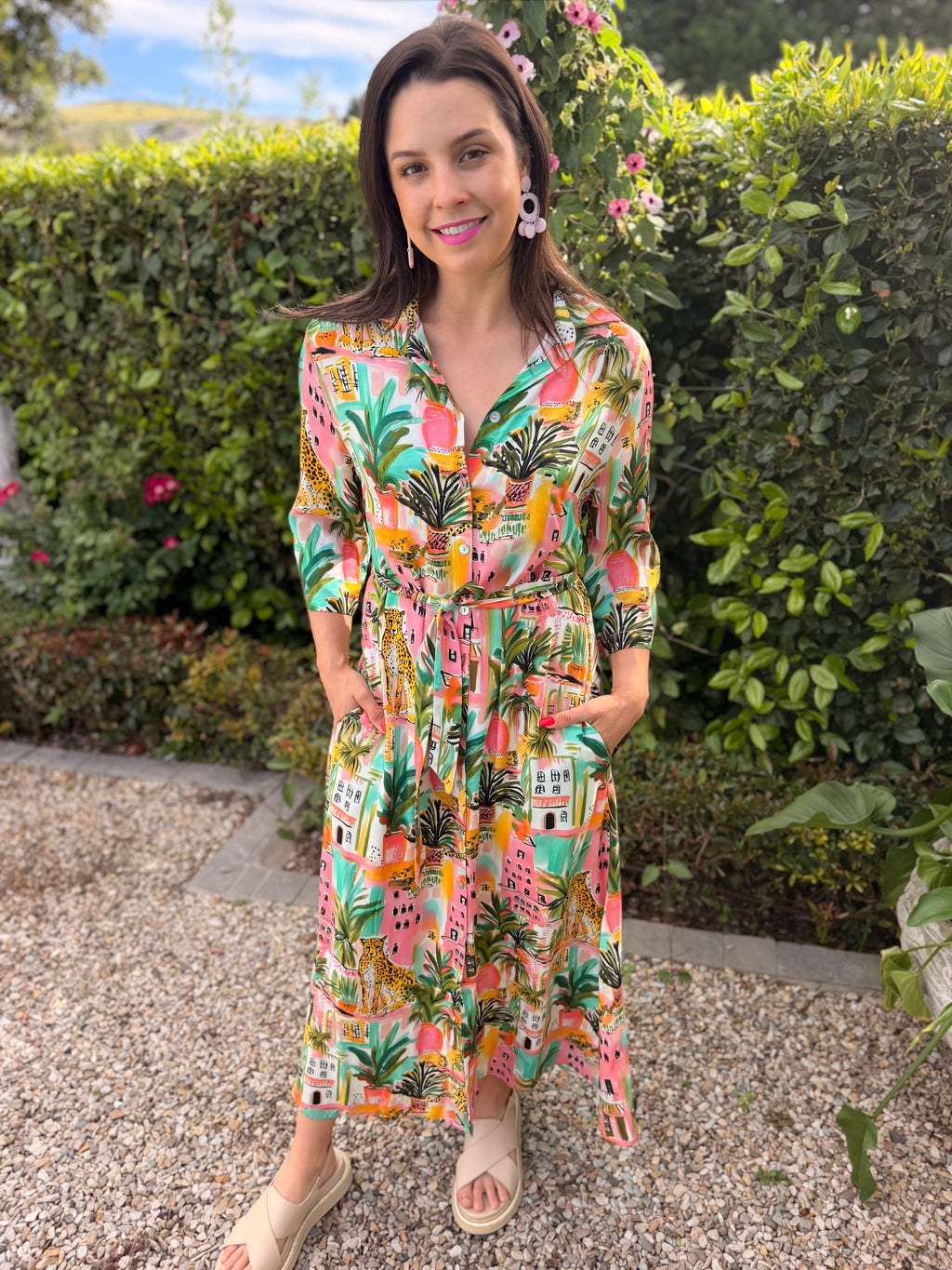 Karlien dress - Leopard town