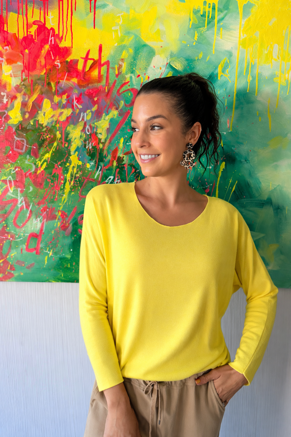 Italian soft knit - yellow