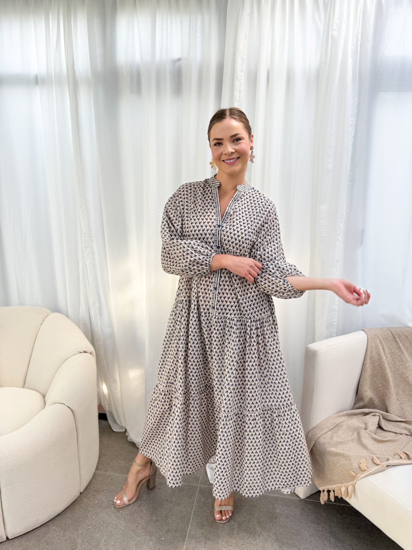Jenna dress - Blue rosemary