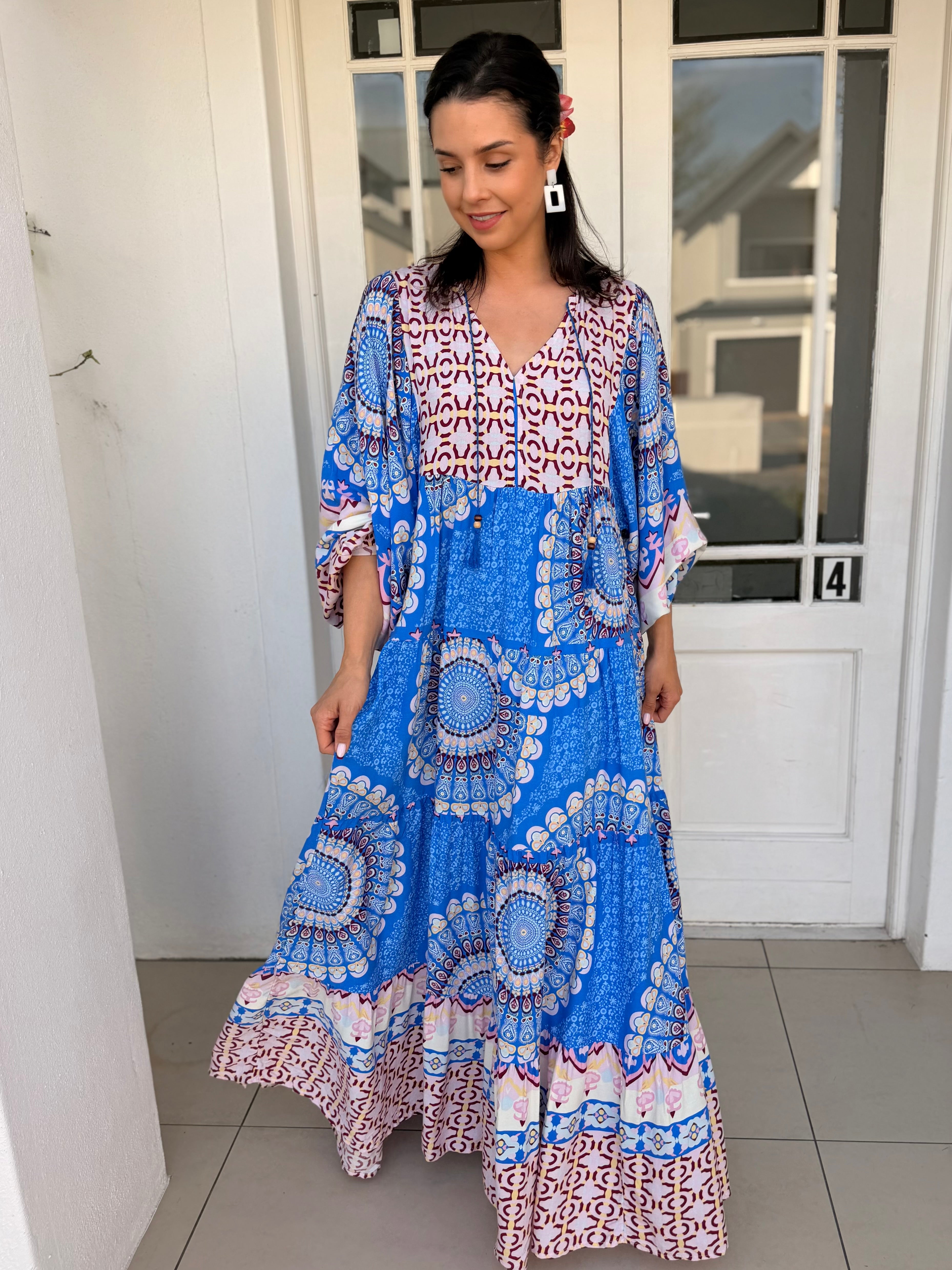 Skylar dress - Blue mandala