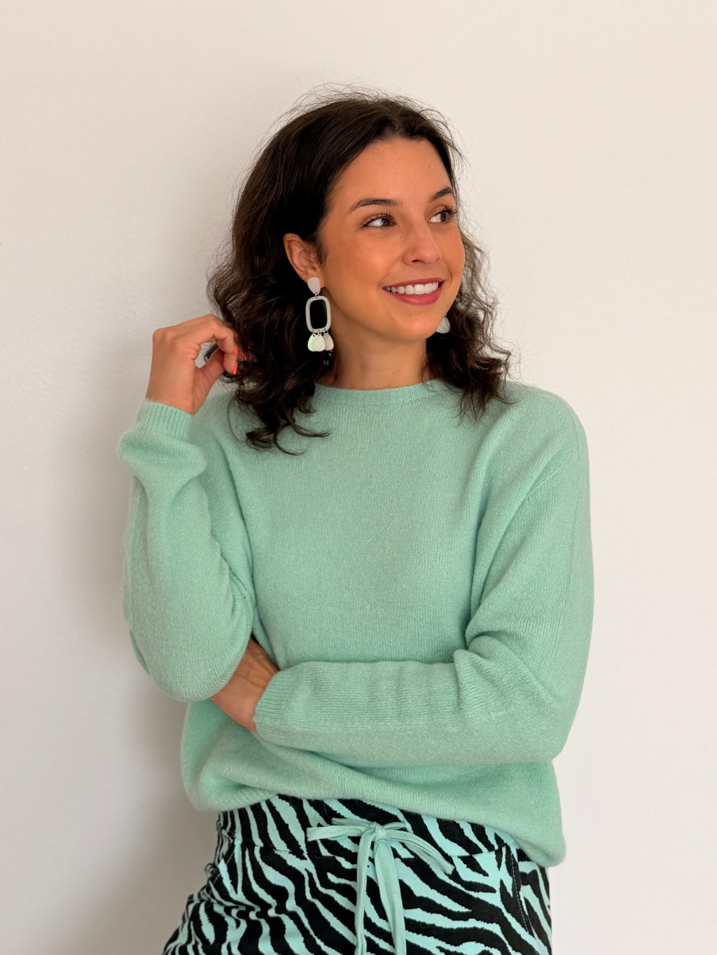 Baby alpaca knit - Aqua