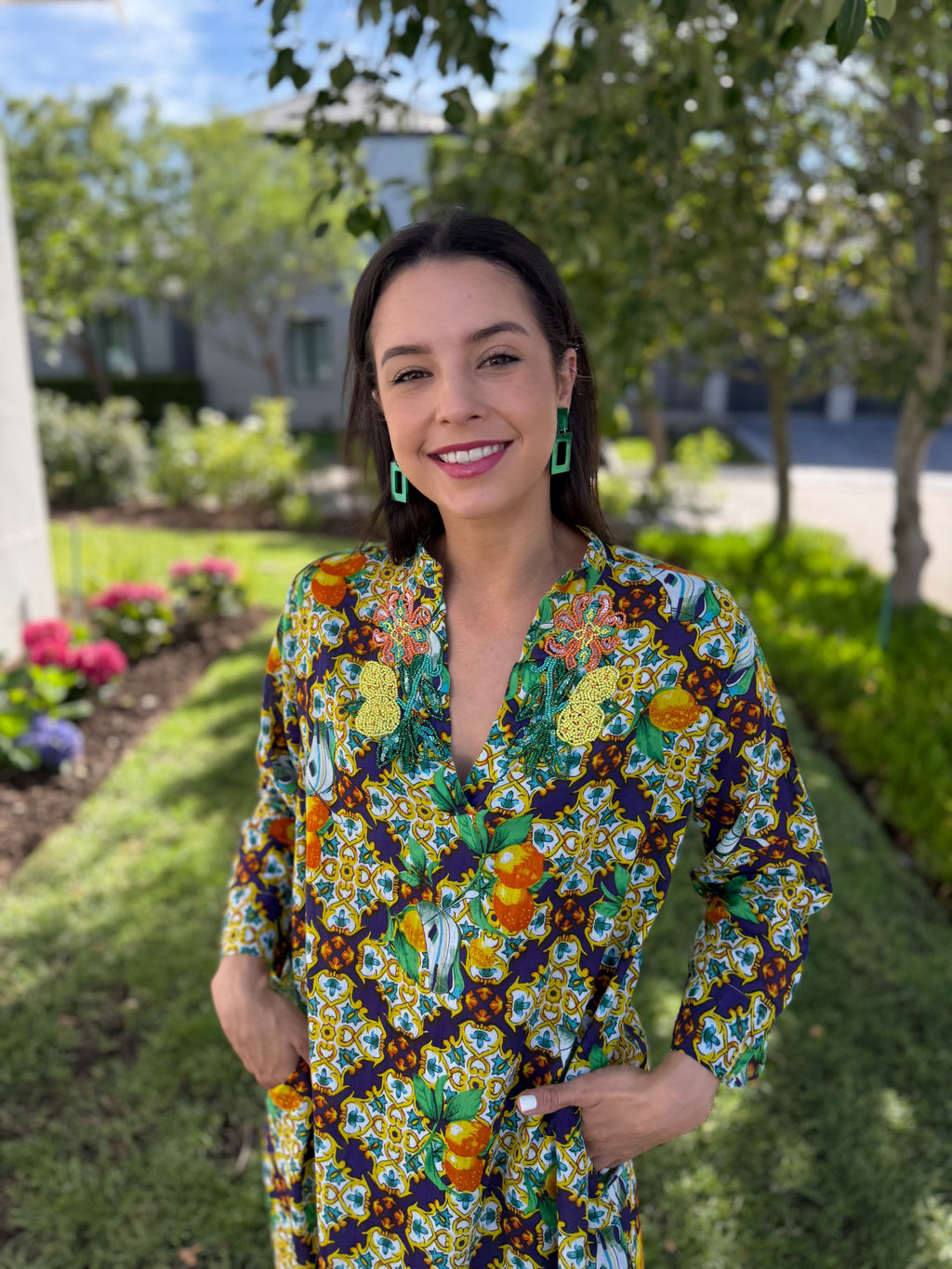 Romey kaftan - Blue la dolce vita