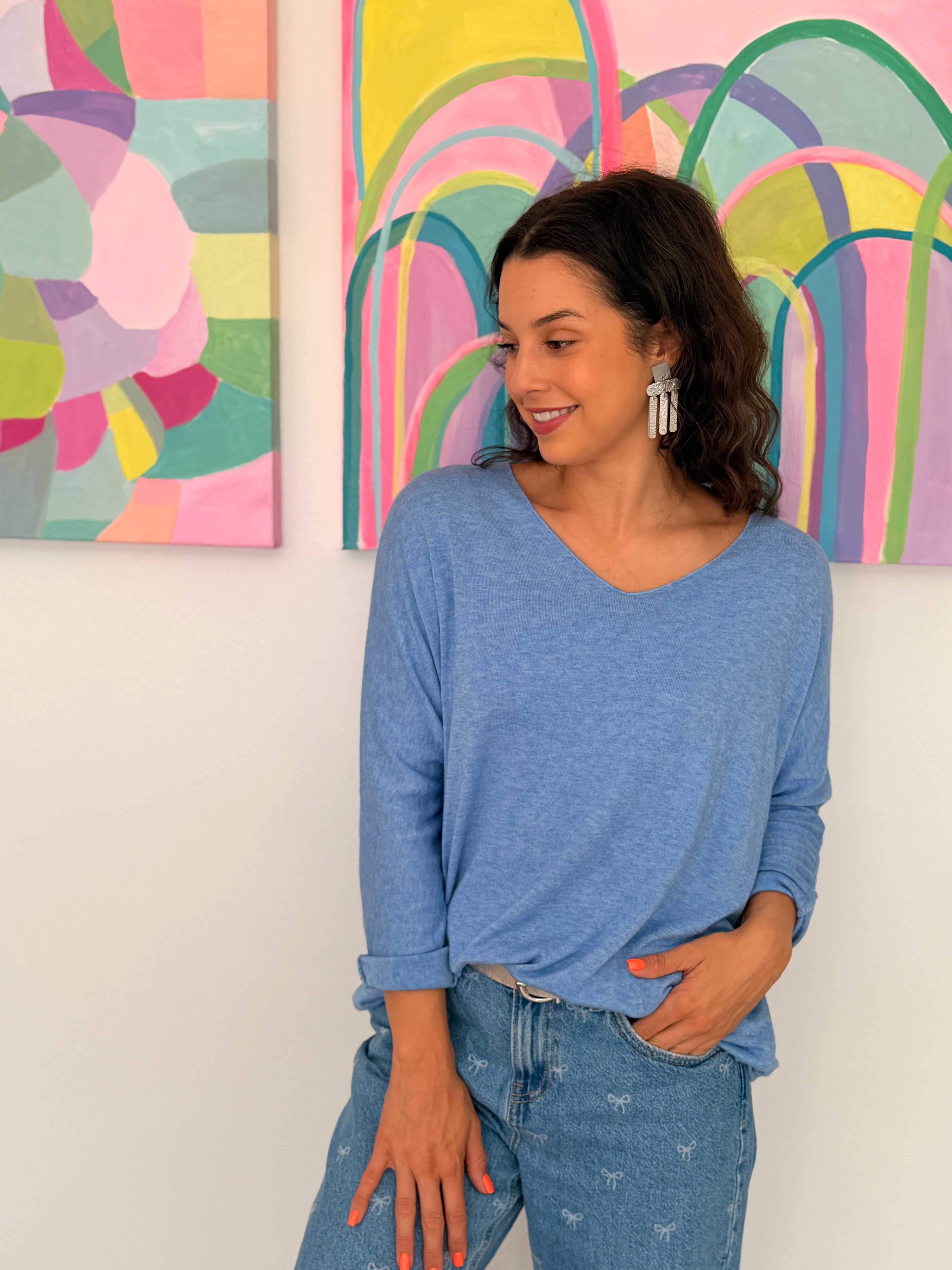 Soft Italian knit - Blue