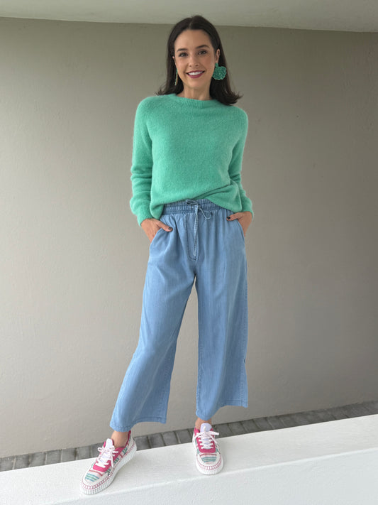Will restock soon!! Baby alpaca knit - Aqua