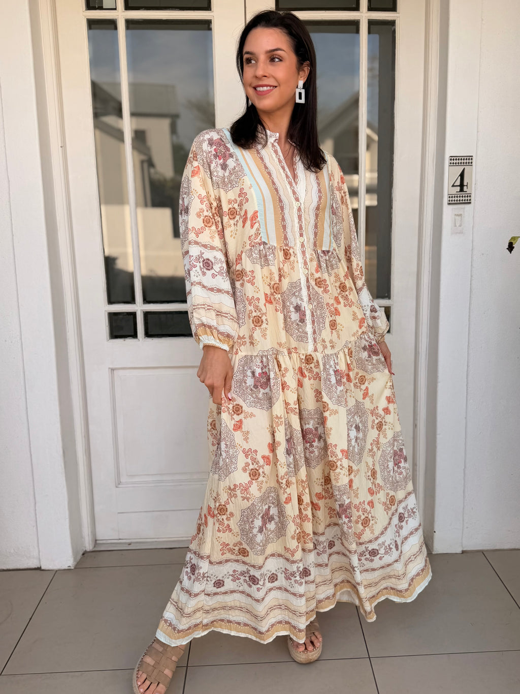 Jenna dress - Beige queen