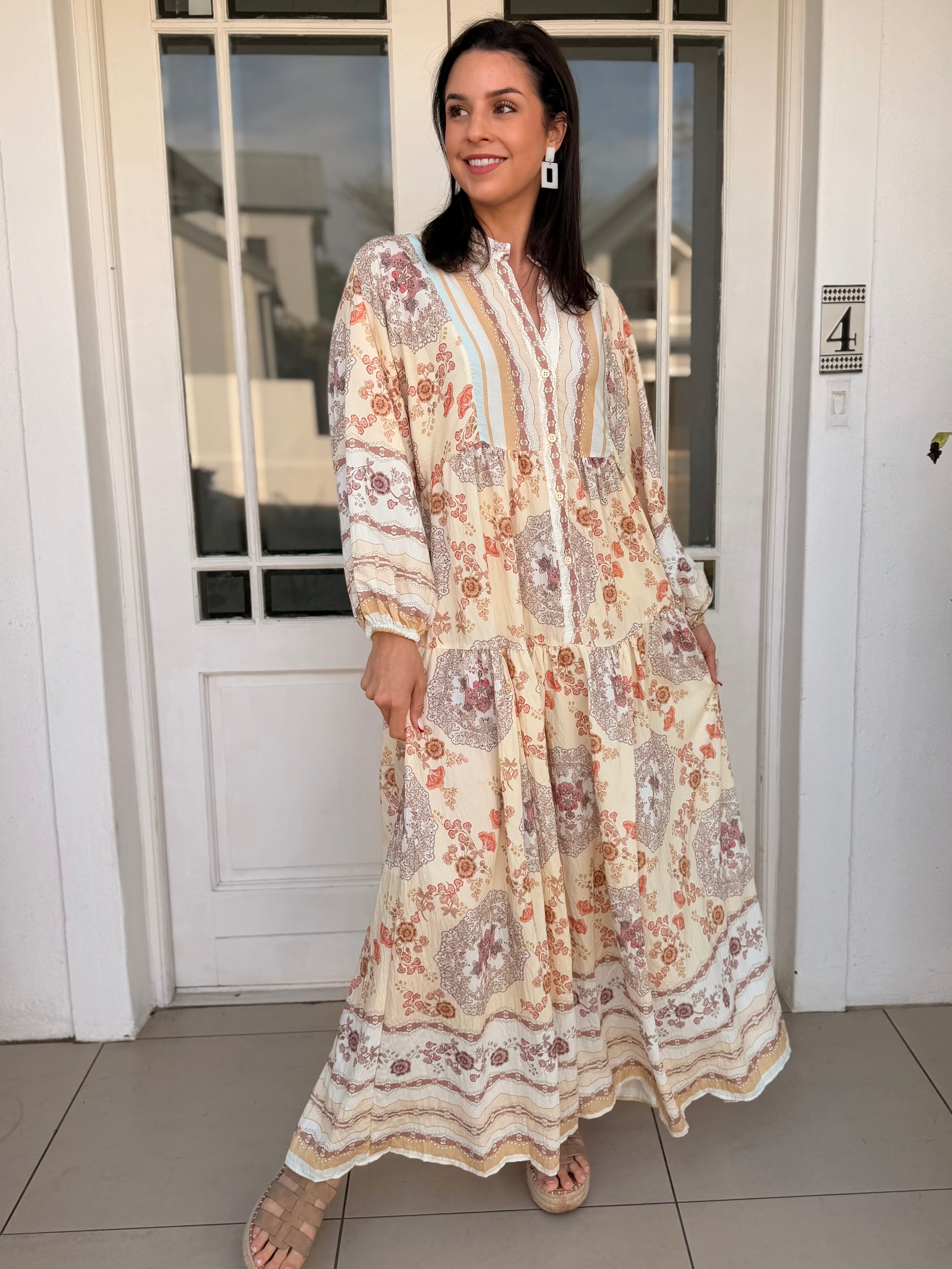 Jenna dress - Beige queen