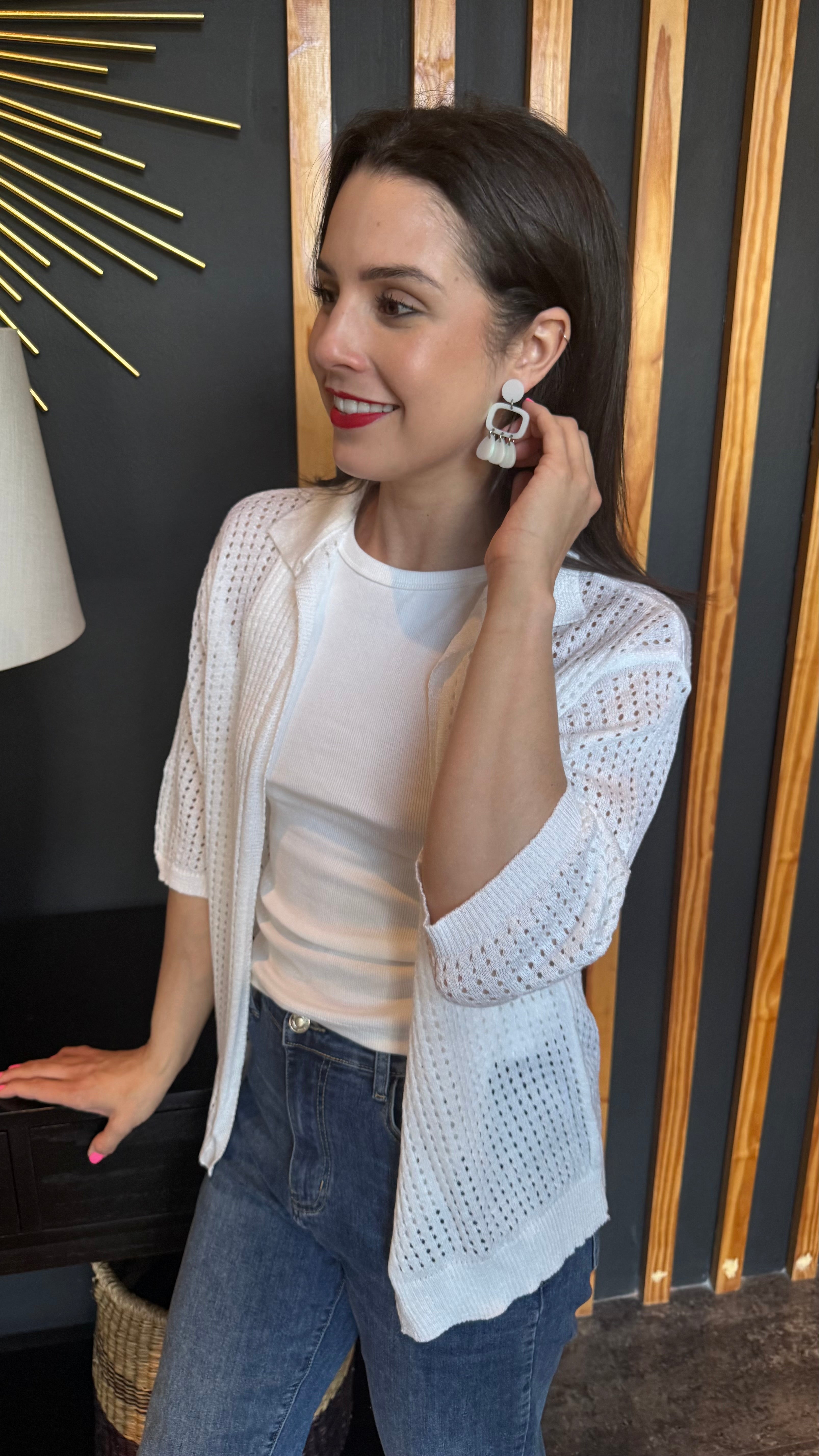Geneva summer knit - White