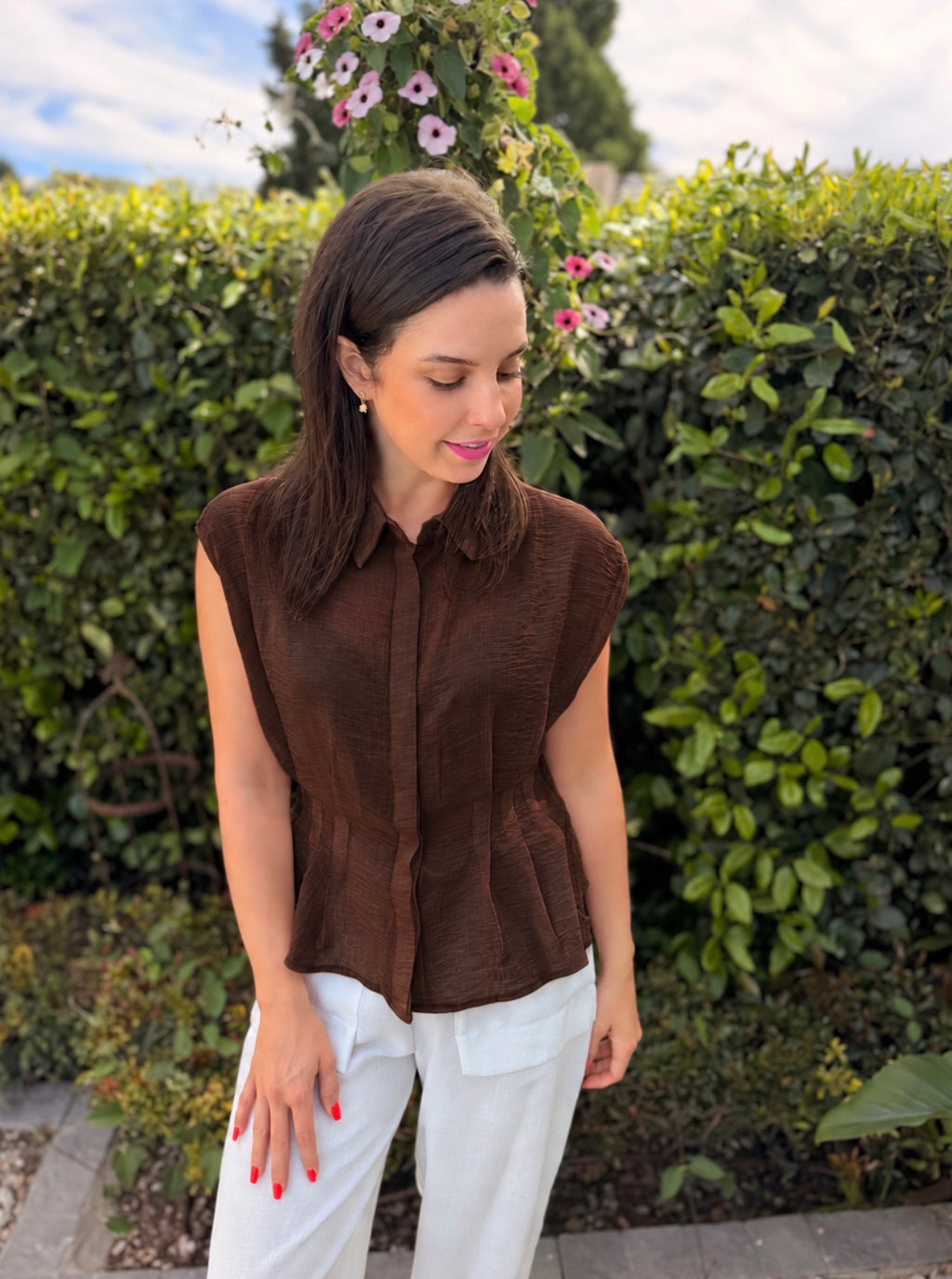 Flavia blouse - Brown