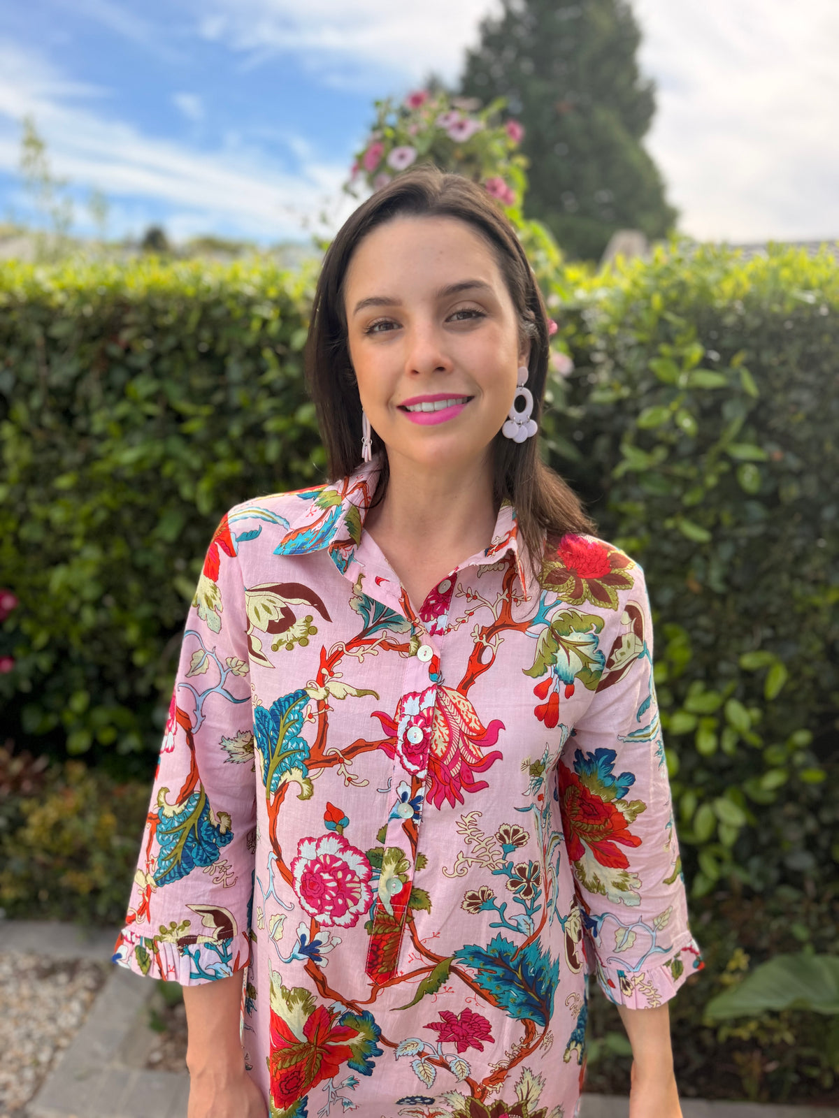 Giana dress - Pink floral