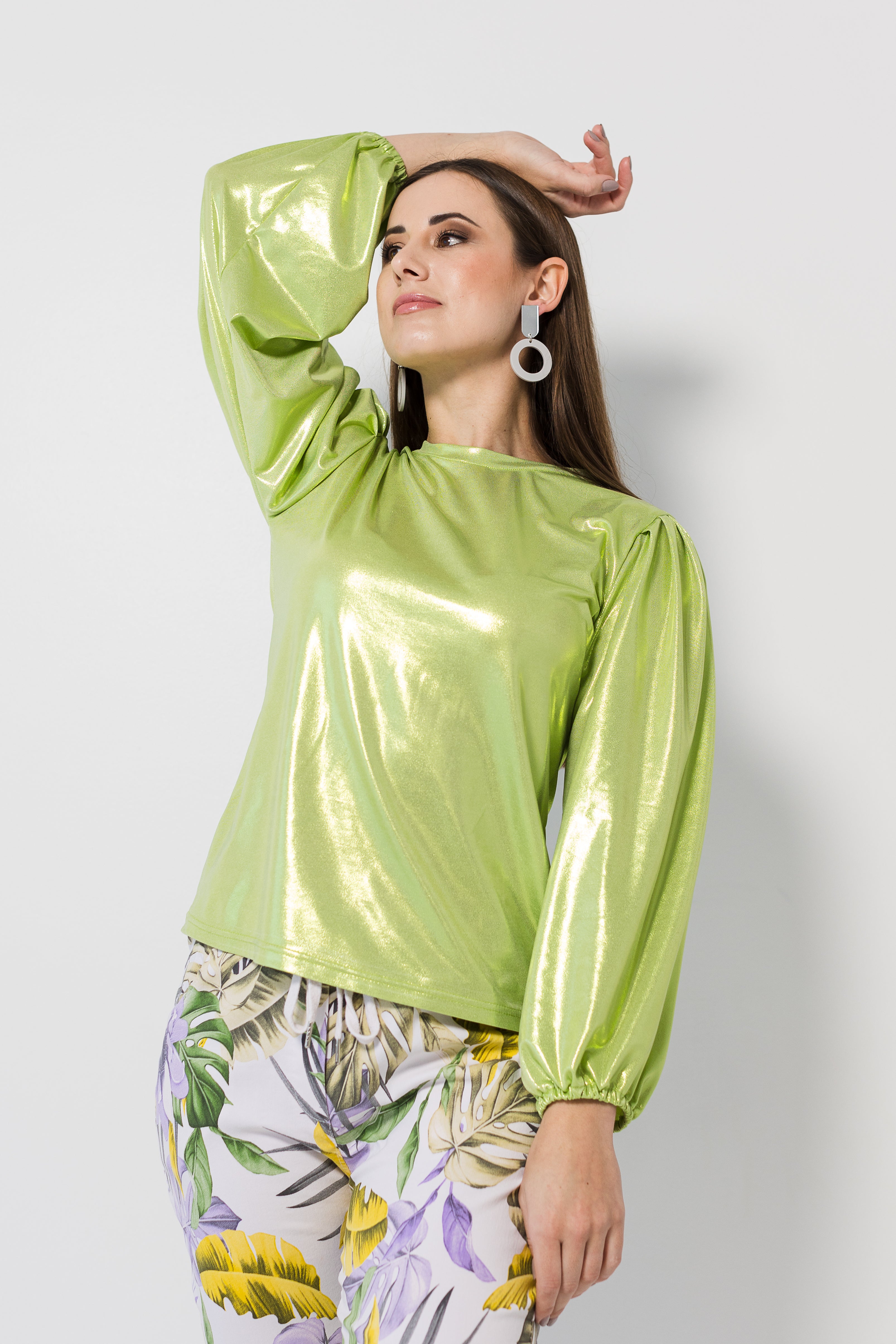 Mia top - Lime glow