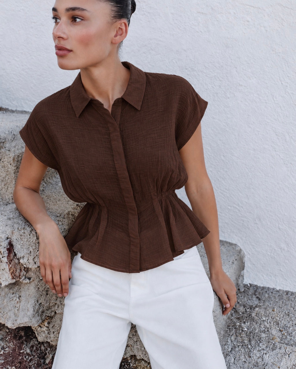 Flavia blouse - Brown