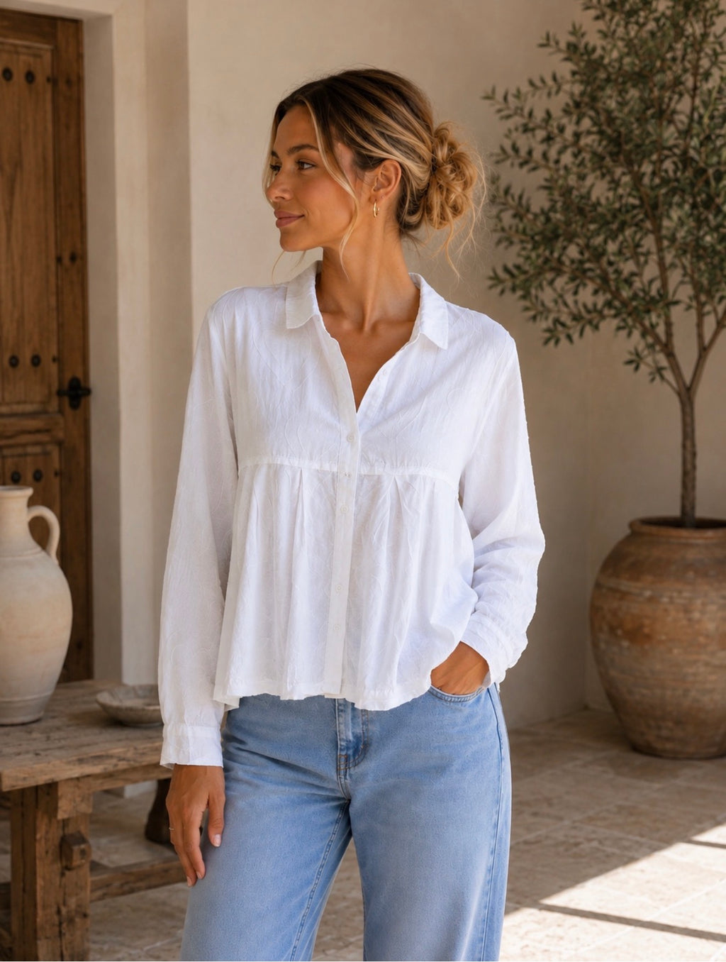 Italian heart shirt - White