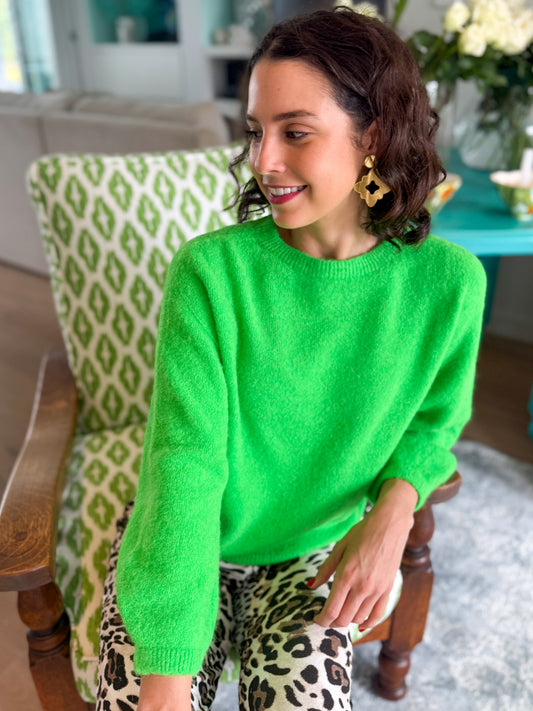 Baby alpaca knit - Green dream