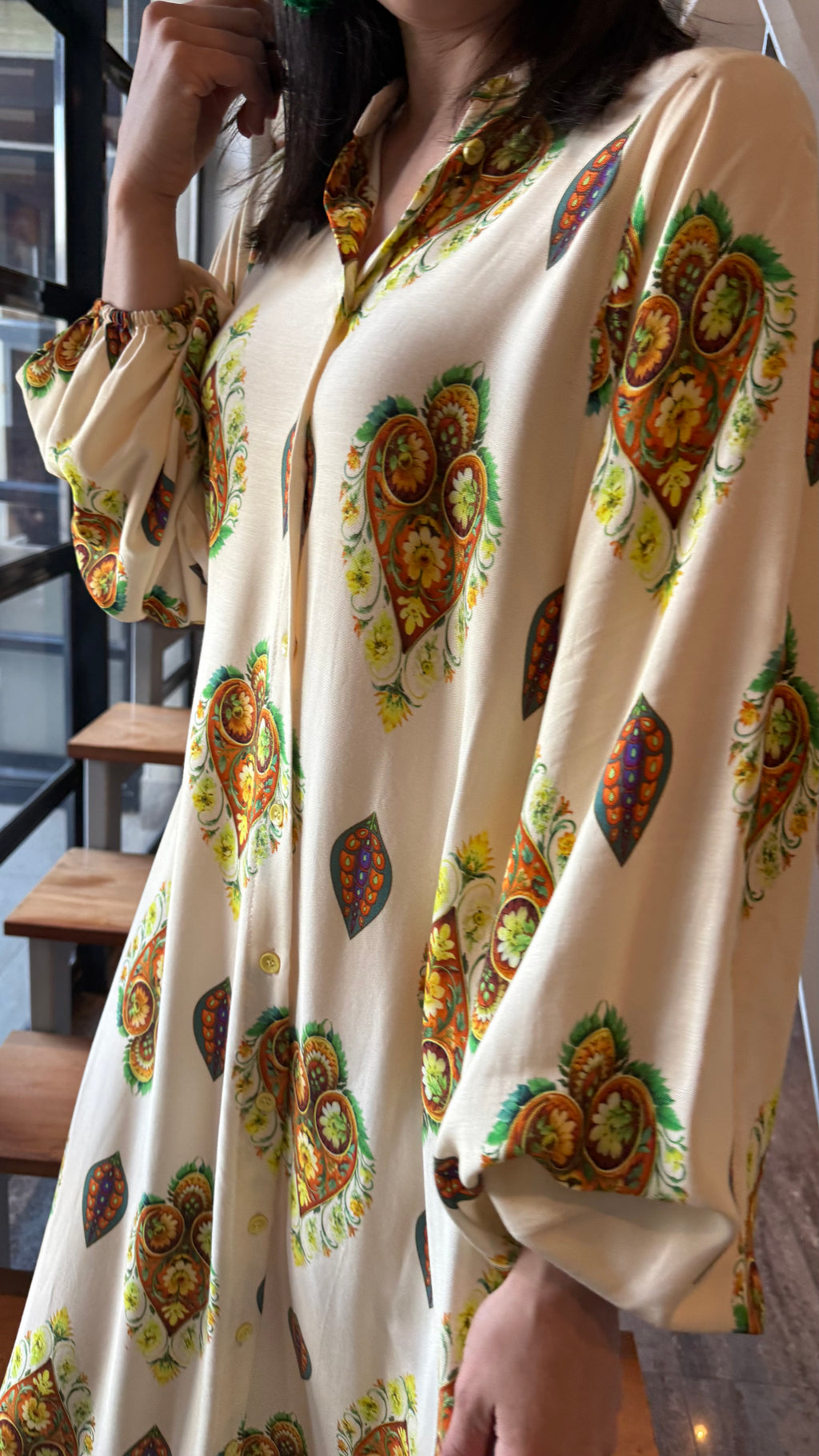 Zalie dress- Cream Indie