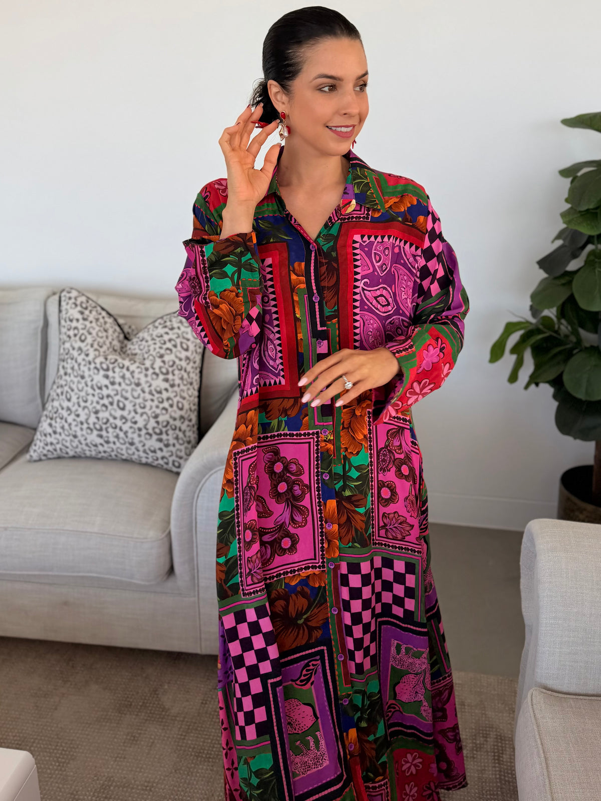 Hanna dress - Spanish magenta