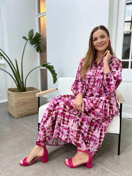 Jenna dress - Pink Snake