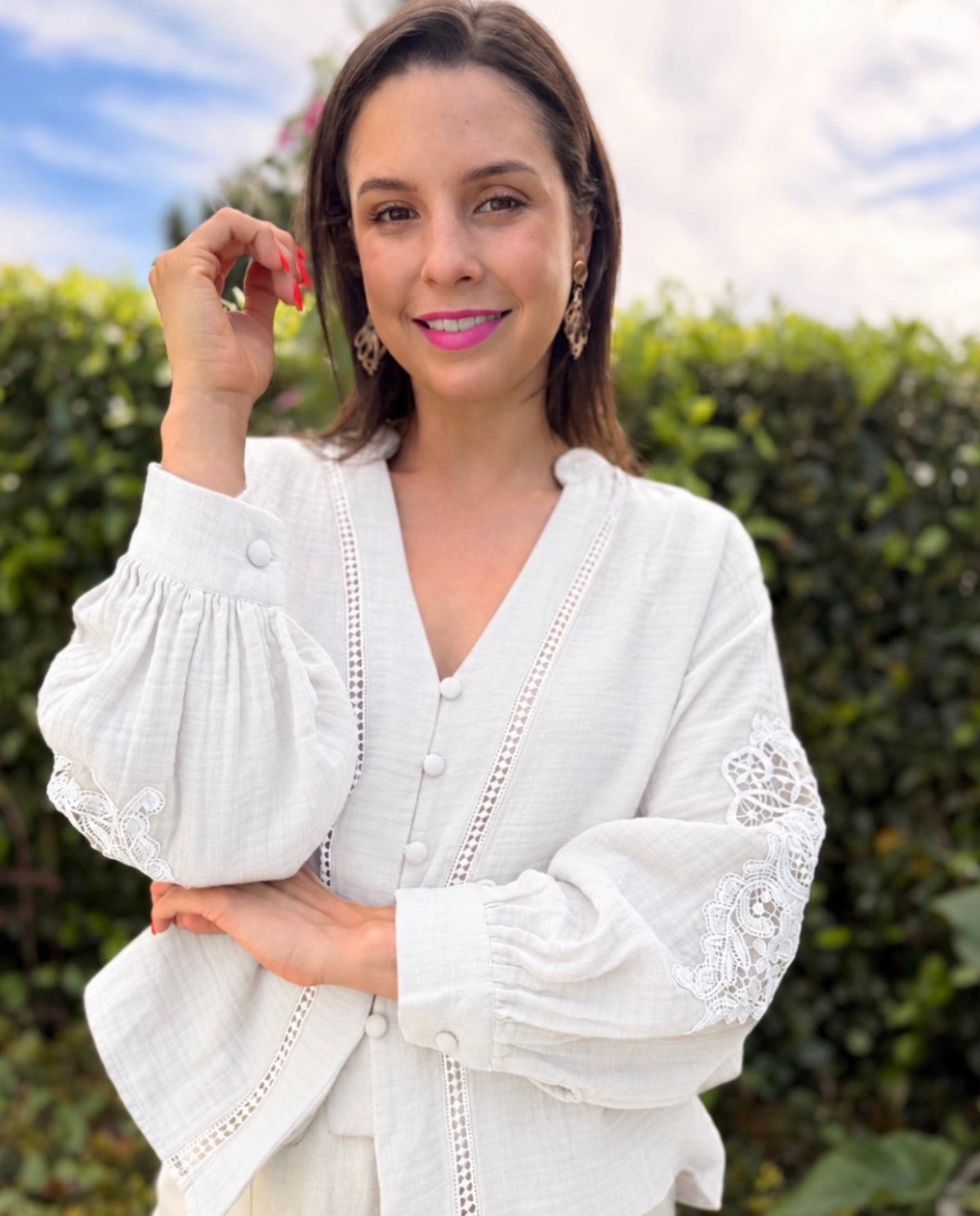 Jeanley blouse - White