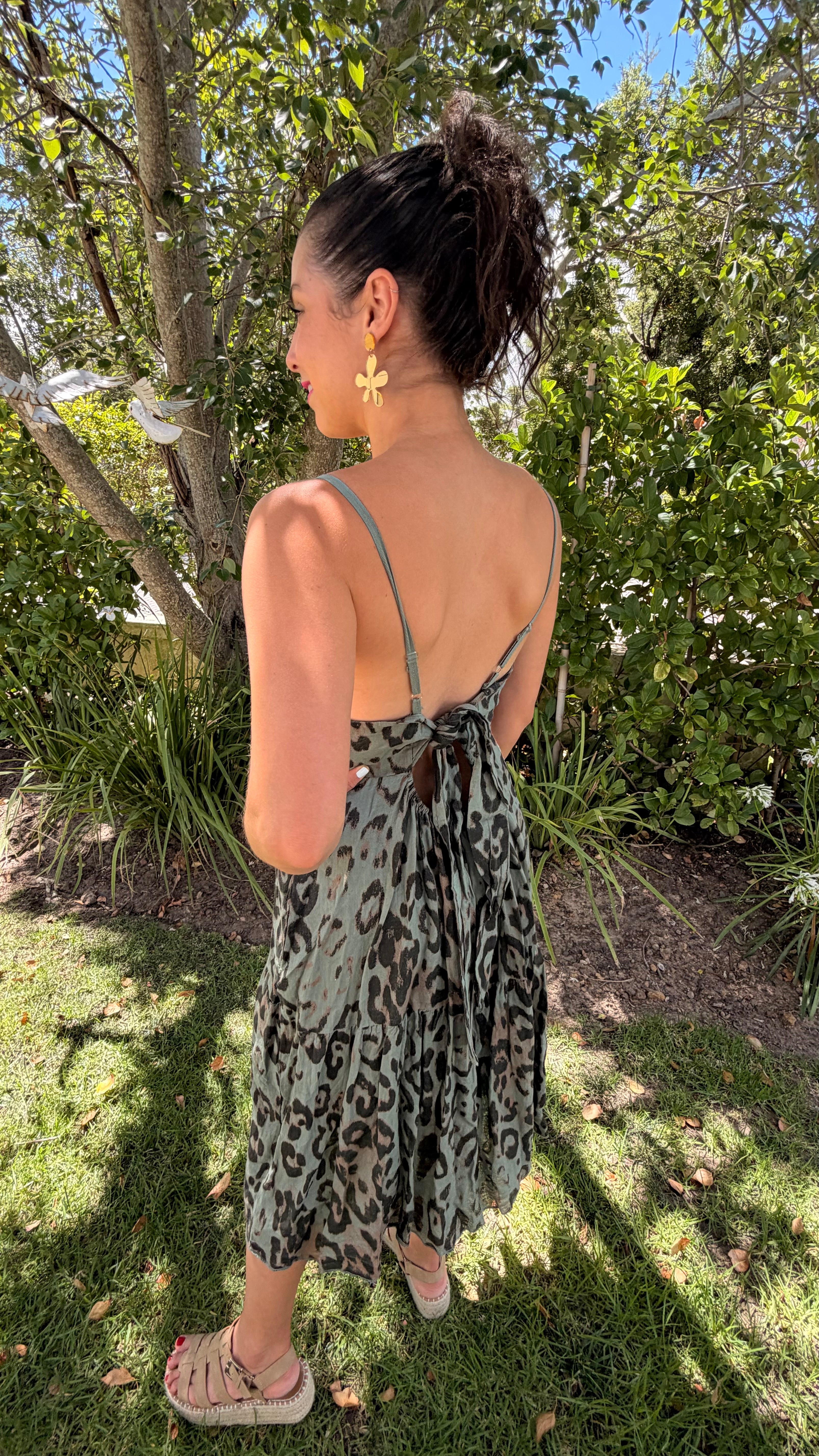 Italian Leopard dress
