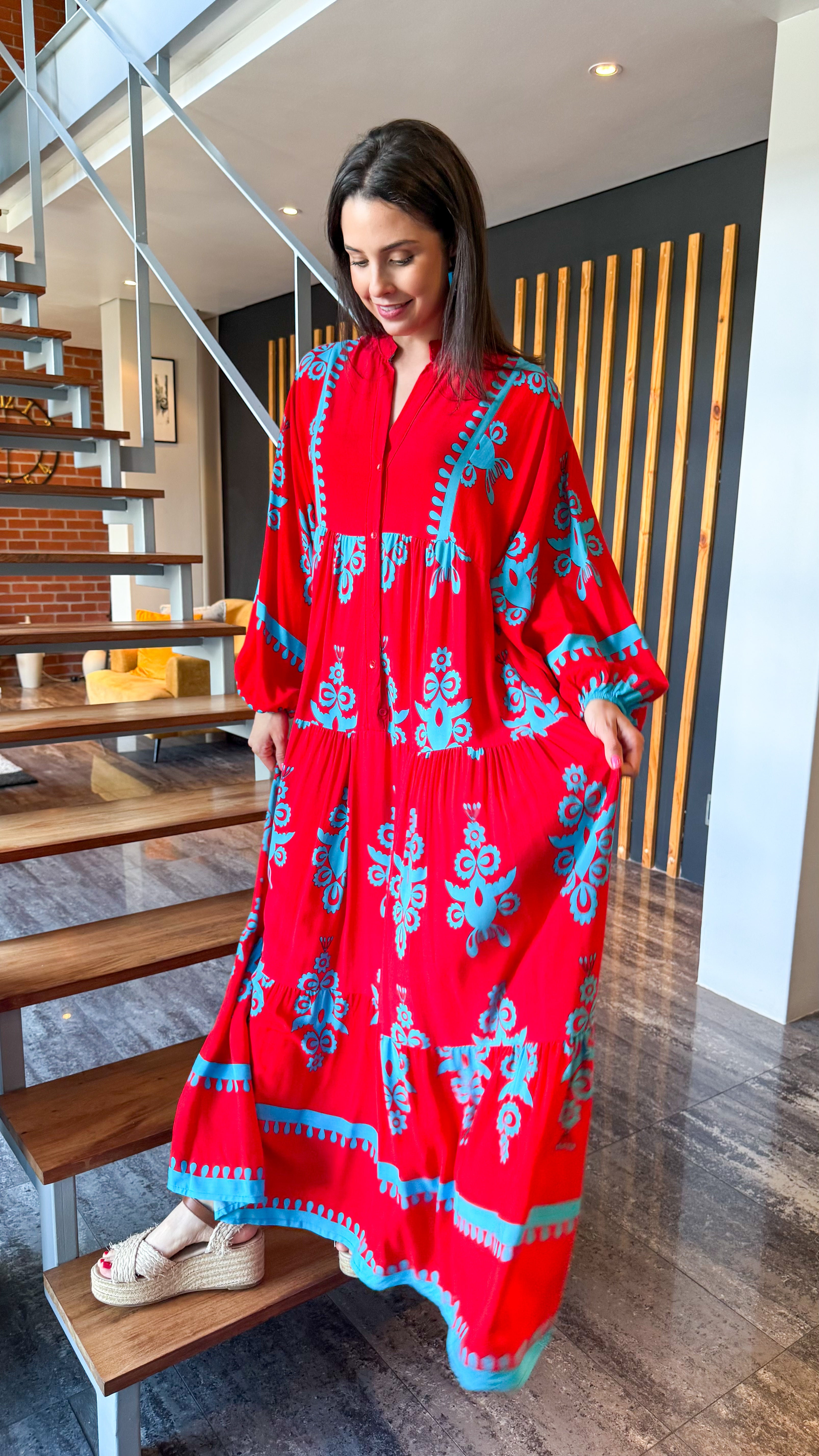 Jenna dress - Fire & ice
