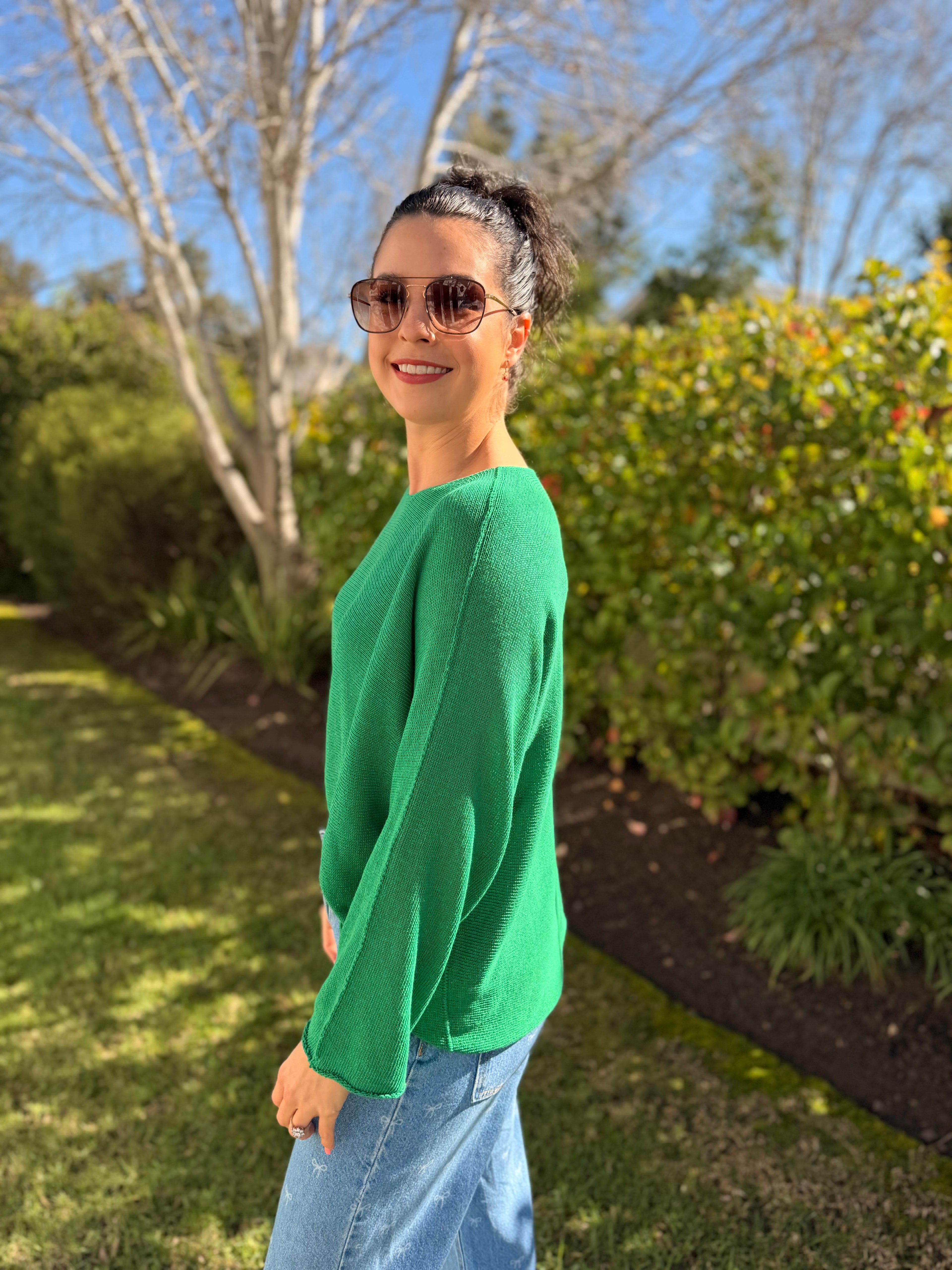 Italian cotton knit - Green