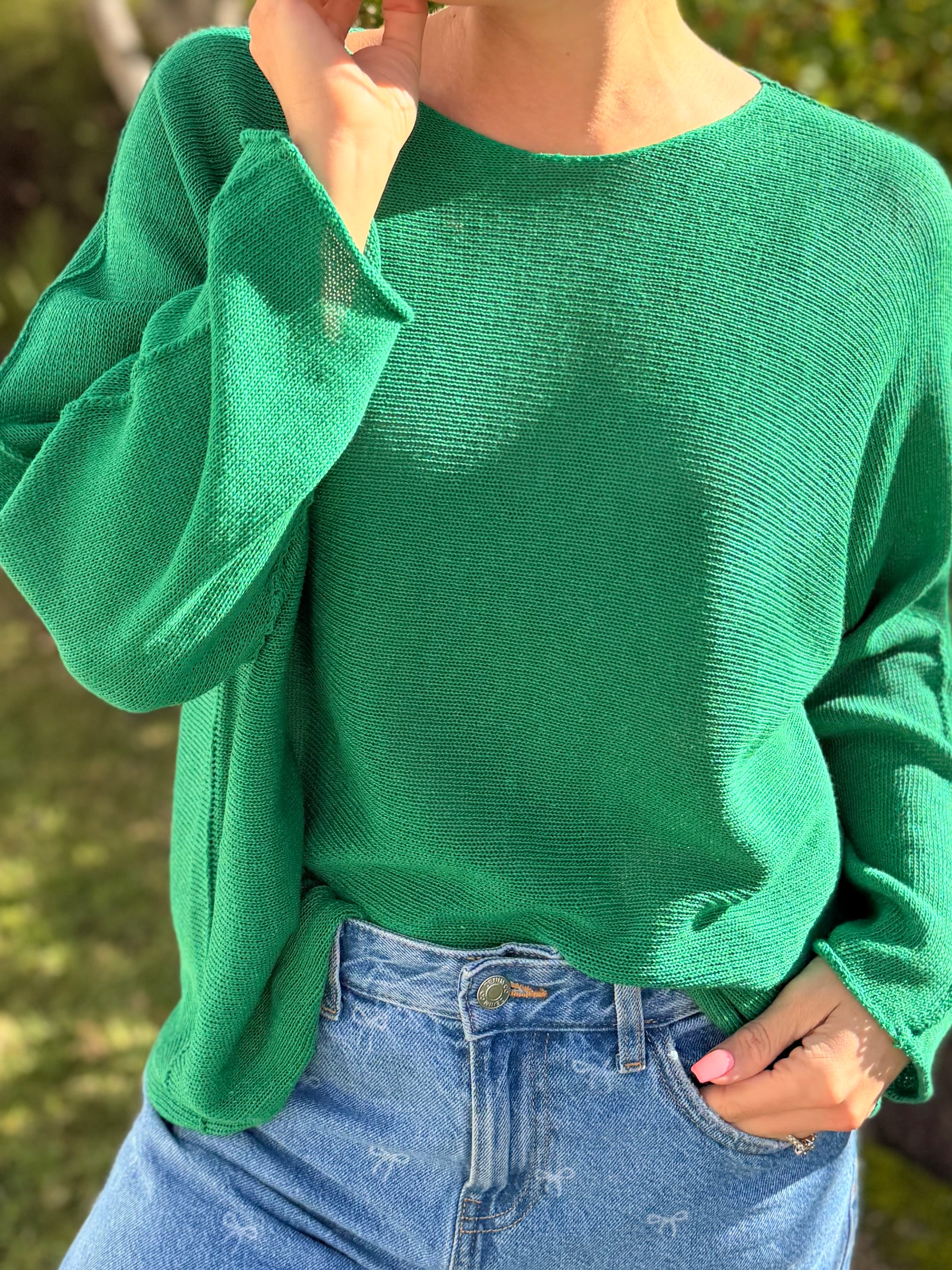 Italian cotton knit - Green